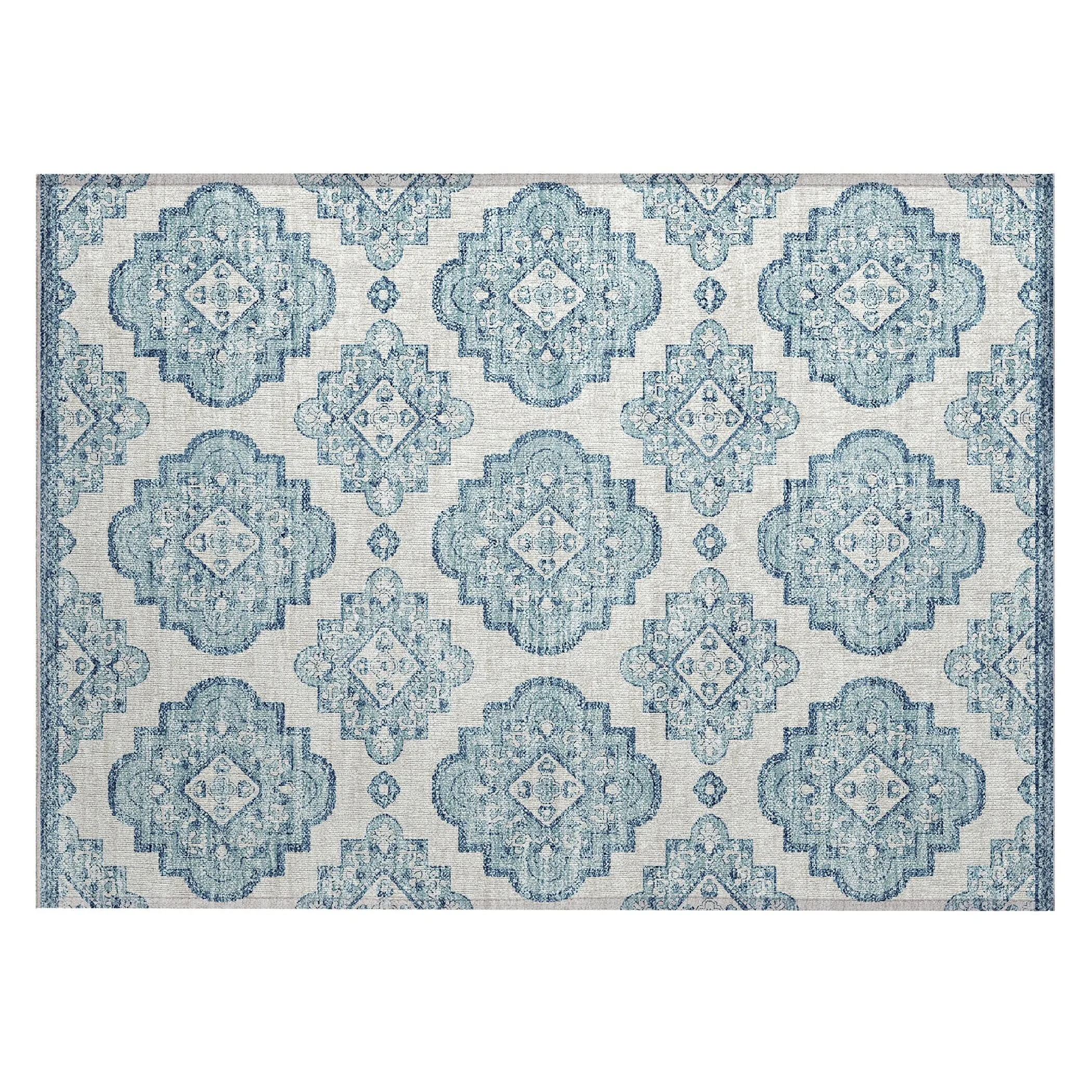 Machine Washable Indoor/ Outdoor Chantille Boho Moroccan Rug