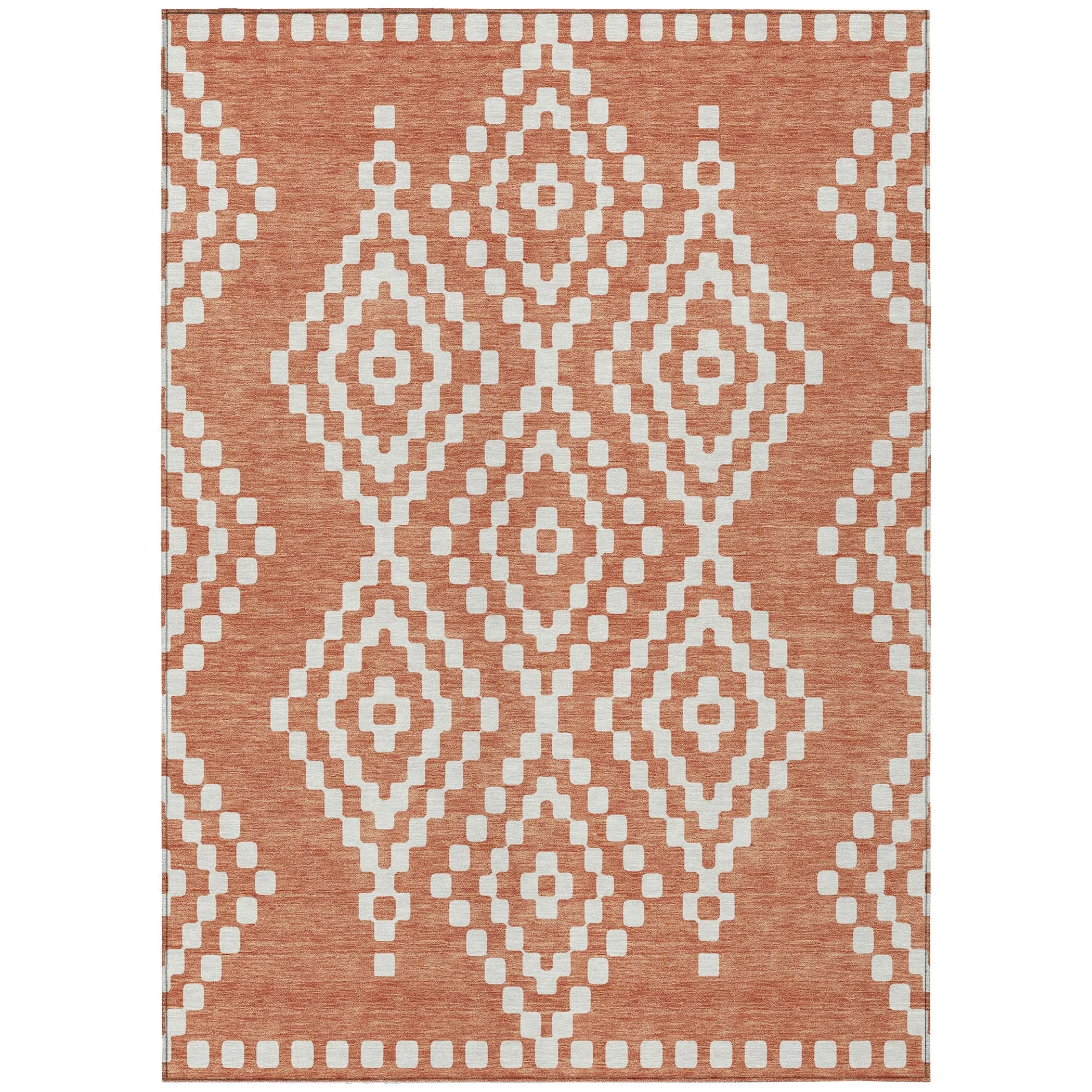 Machine Washable Indoor/ Outdoor Chantille Boho Moroccan Rug