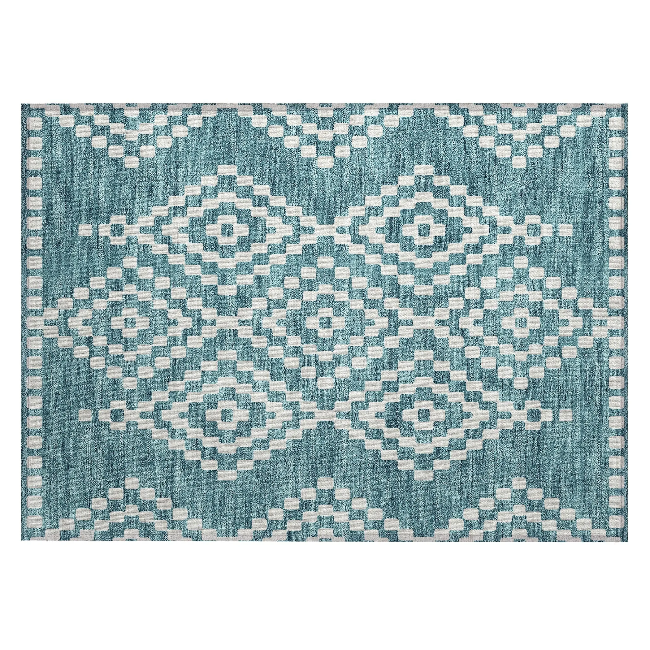 Machine Washable Indoor/ Outdoor Chantille Boho Moroccan Rug