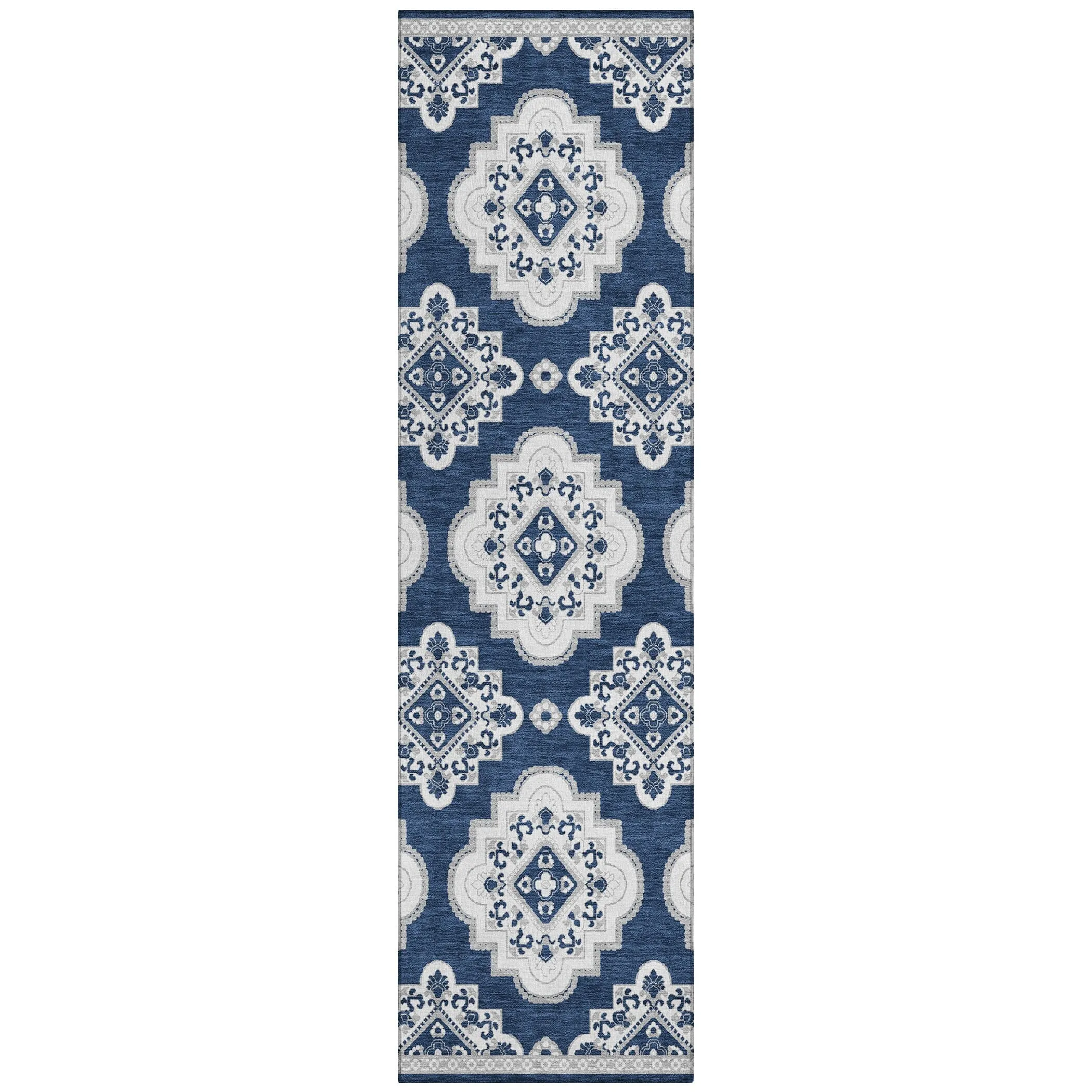 Machine Washable Indoor/ Outdoor Chantille Boho Moroccan Rug