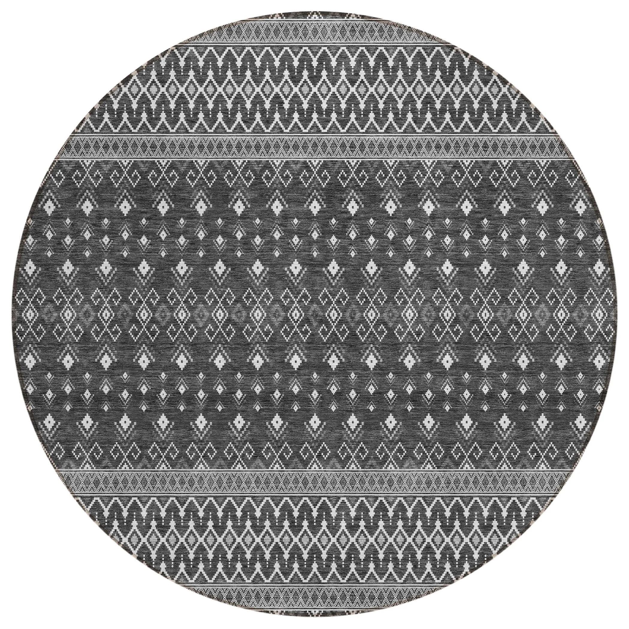 Machine Washable Indoor/ Outdoor Chantille Boho Morrocan Rug