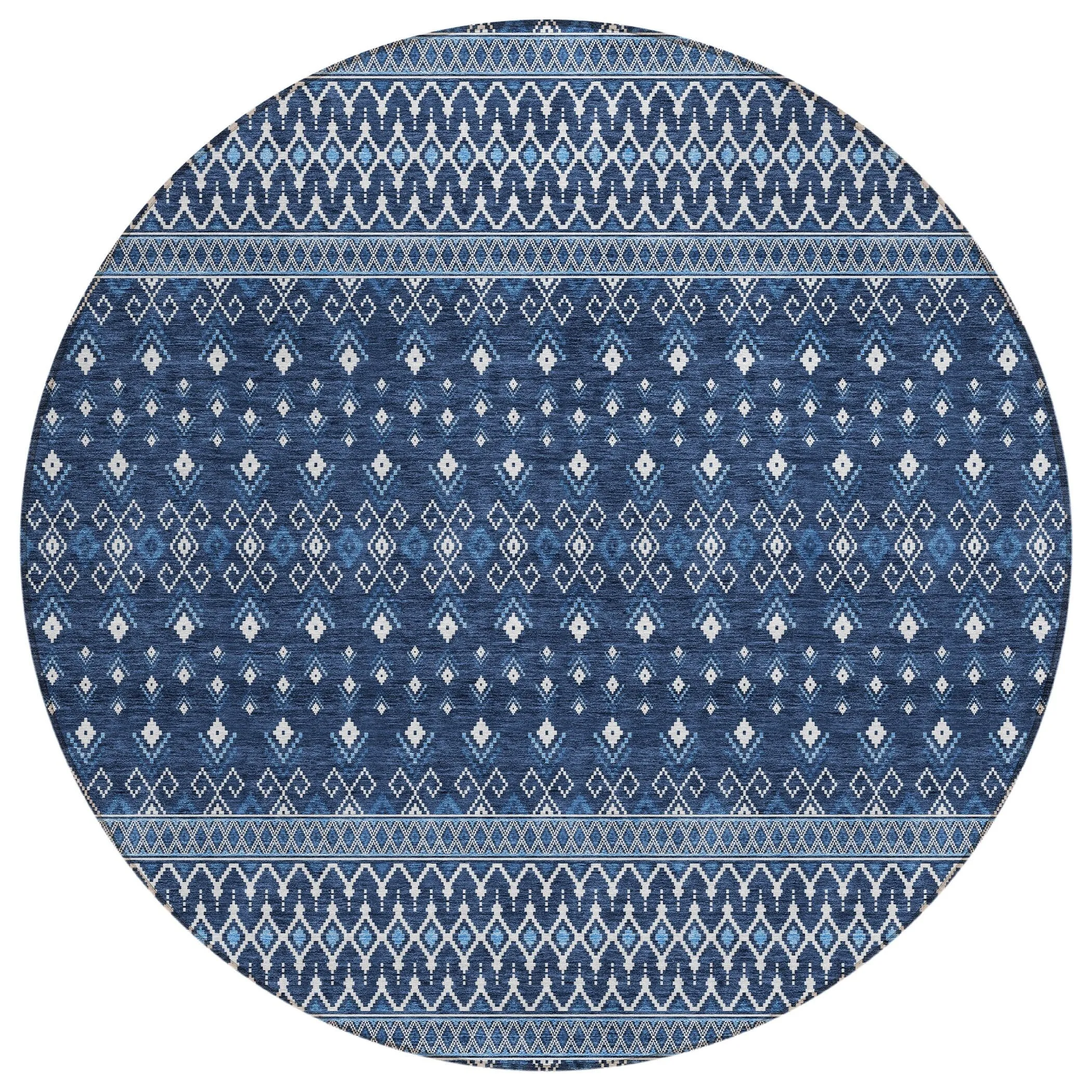 Machine Washable Indoor/ Outdoor Chantille Boho Morrocan Rug