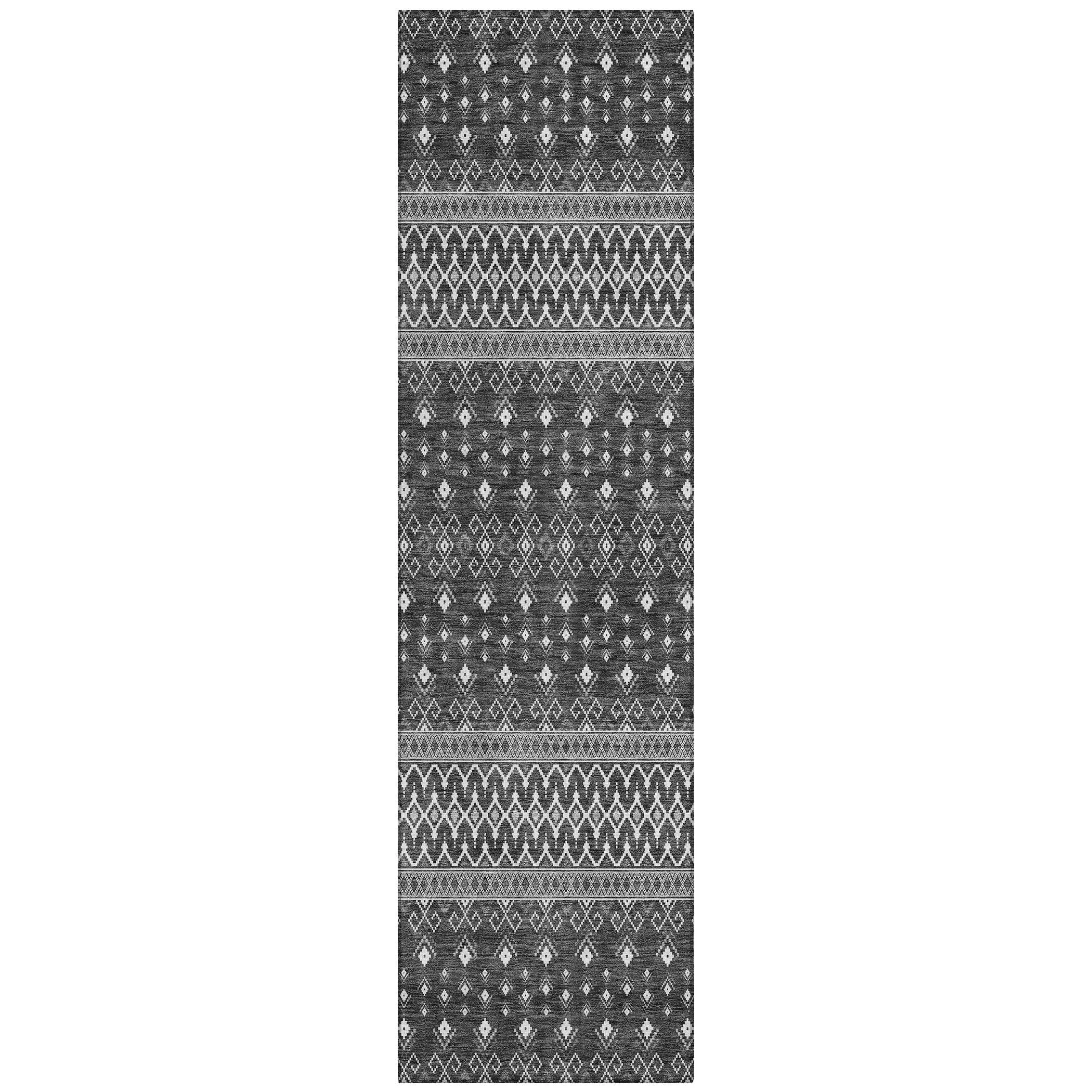 Machine Washable Indoor/ Outdoor Chantille Boho Morrocan Rug