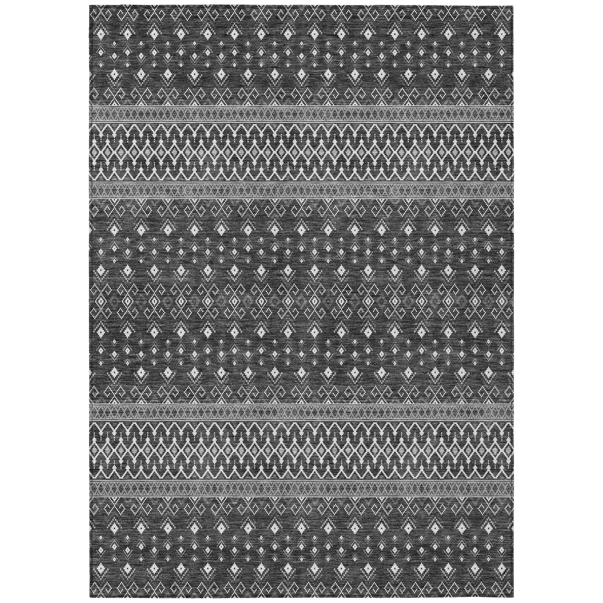 Machine Washable Indoor/ Outdoor Chantille Boho Morrocan Rug