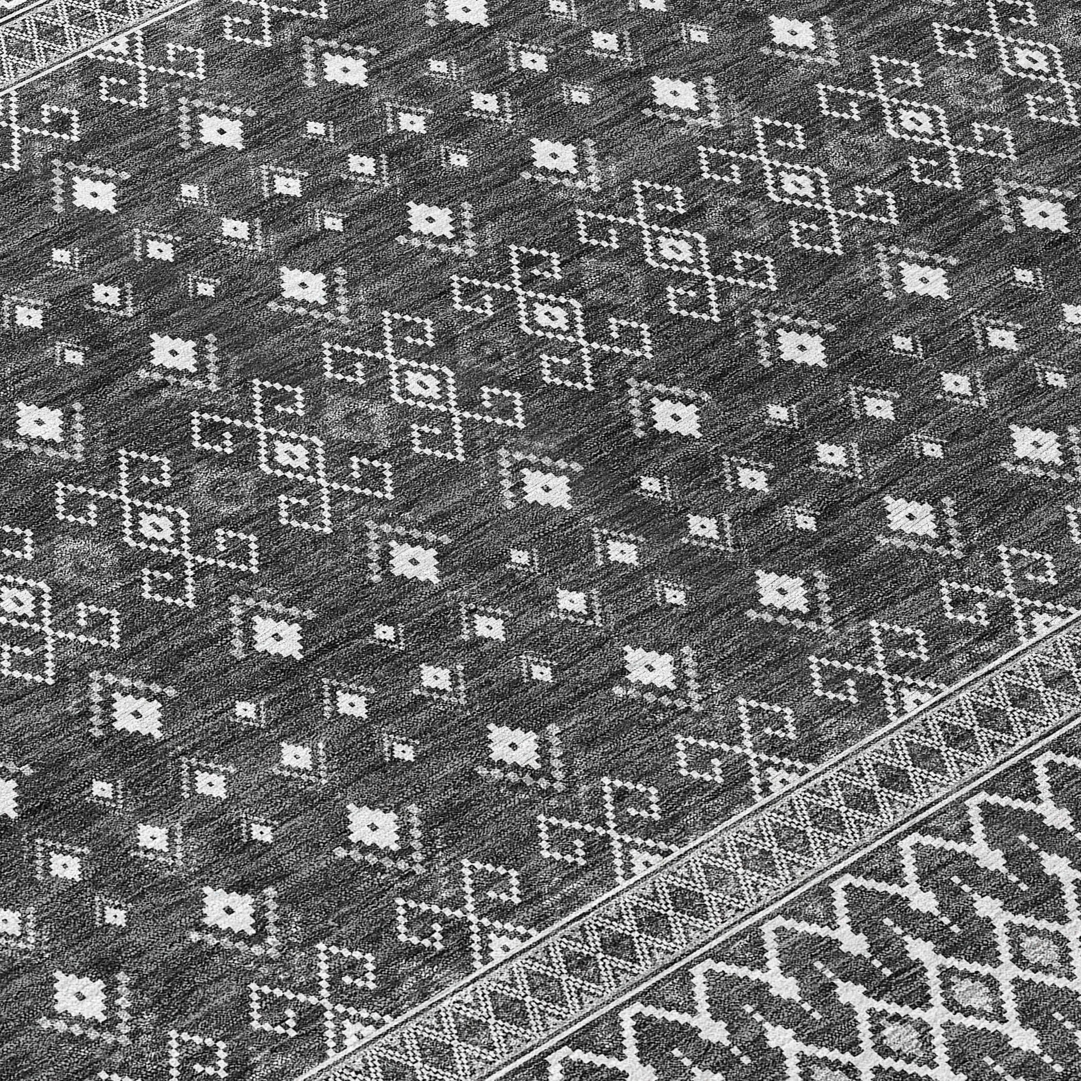 Machine Washable Indoor/ Outdoor Chantille Boho Morrocan Rug