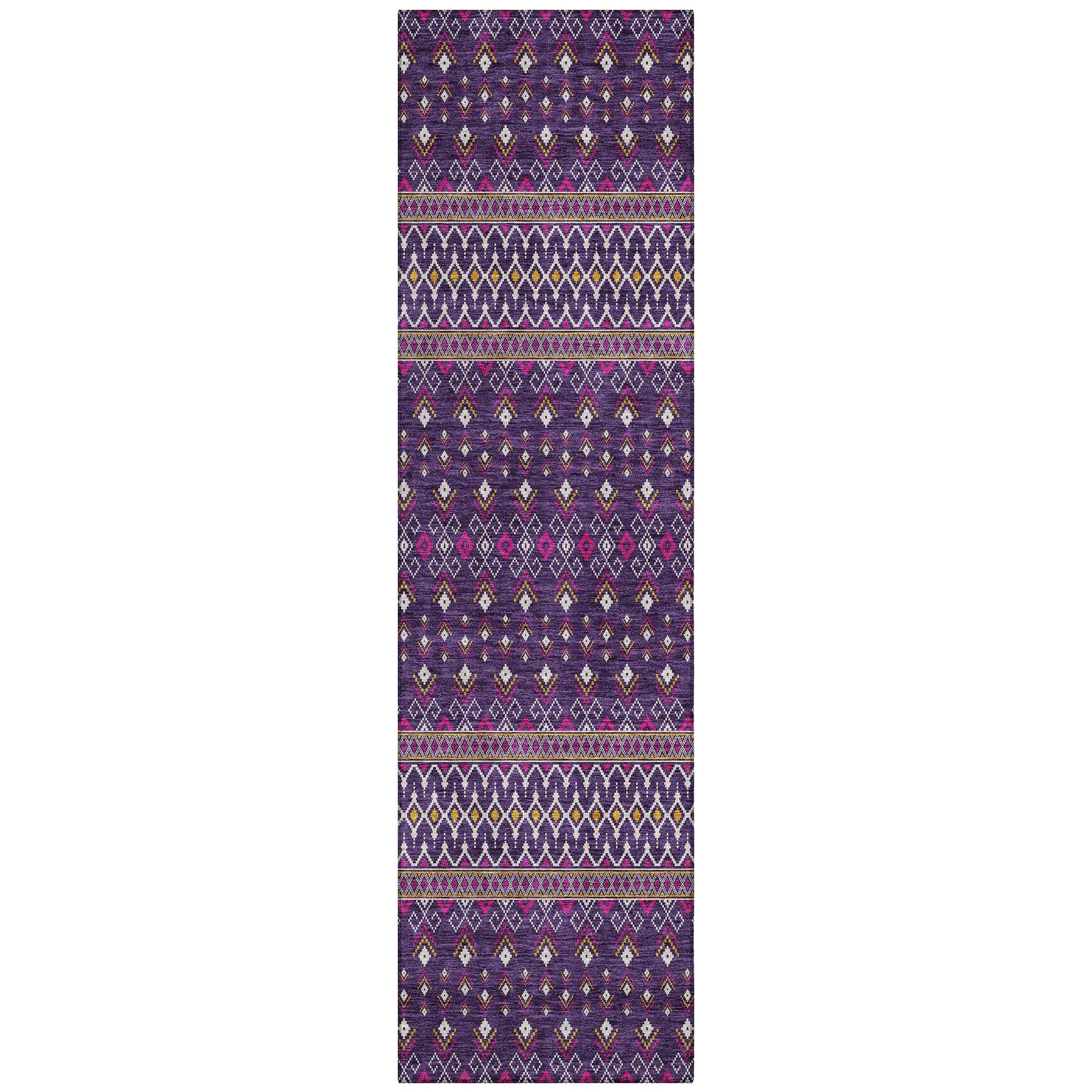 Machine Washable Indoor/ Outdoor Chantille Boho Morrocan Rug