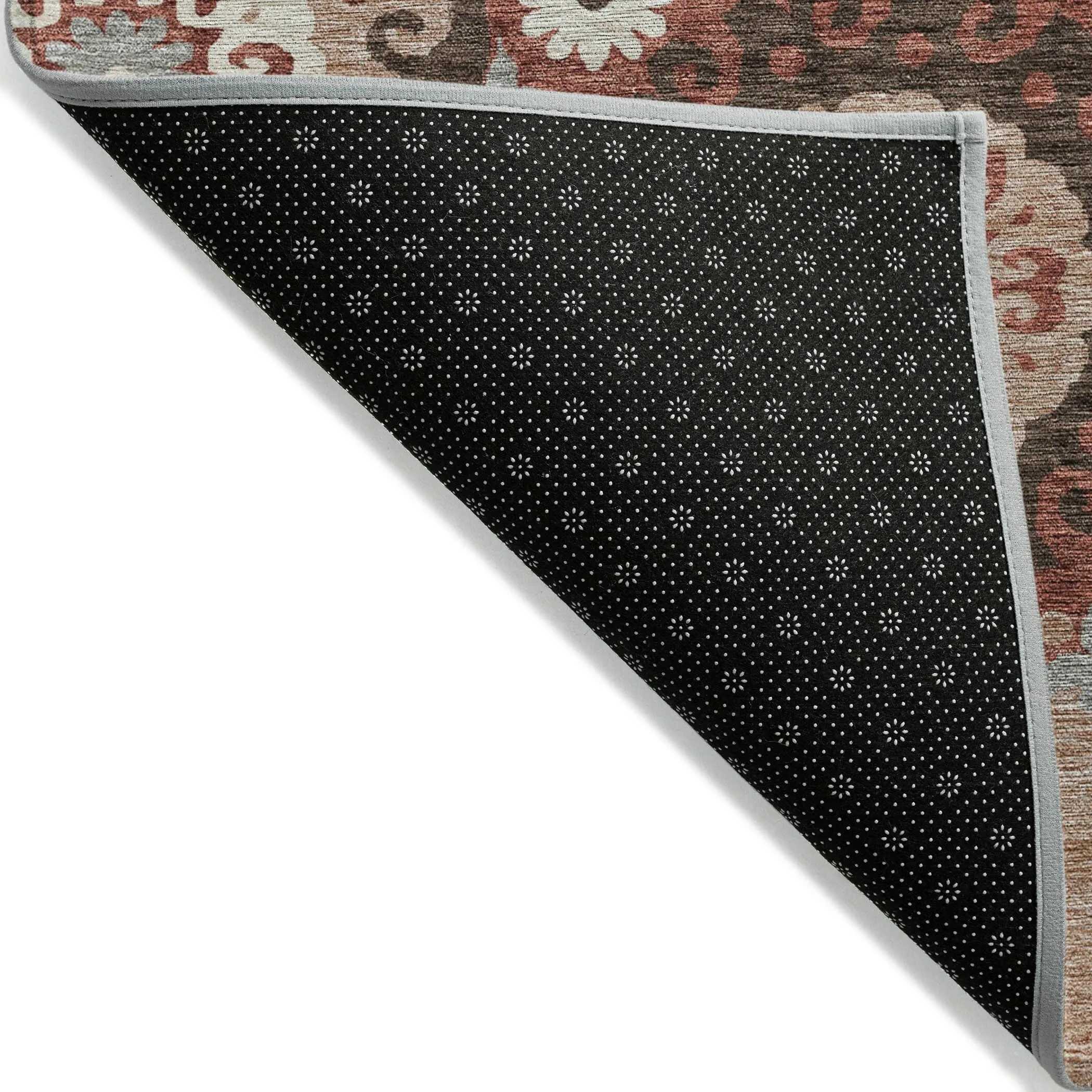 Machine Washable Indoor/ Outdoor Chantille Casual Medallion Rug