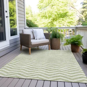 Machine Washable Indoor/ Outdoor Chantille Chevron Stripe Rug