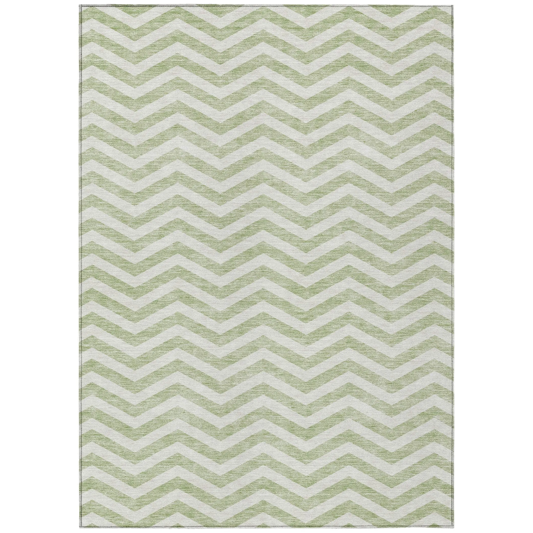 Machine Washable Indoor/ Outdoor Chantille Chevron Stripe Rug