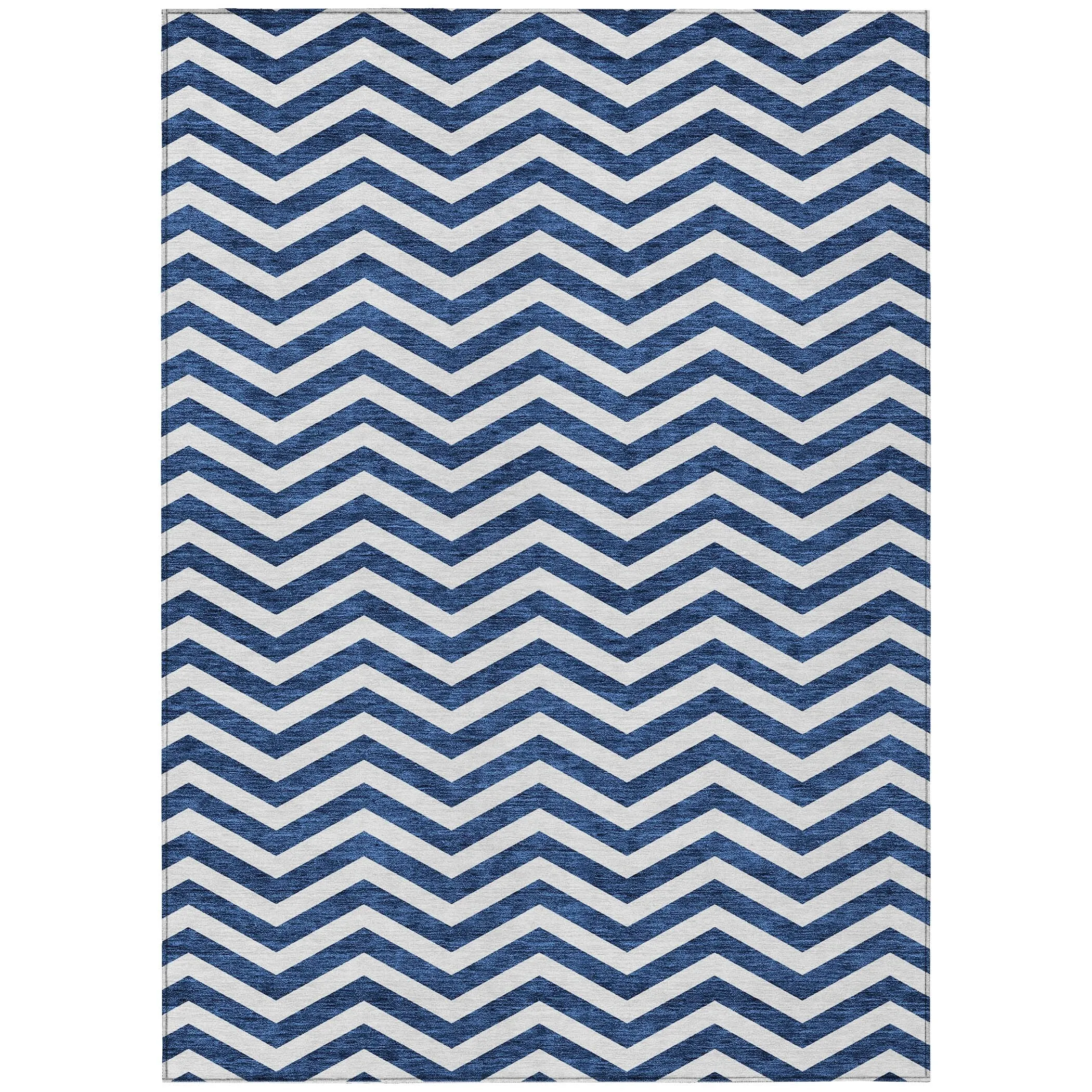 Machine Washable Indoor/ Outdoor Chantille Chevron Stripe Rug