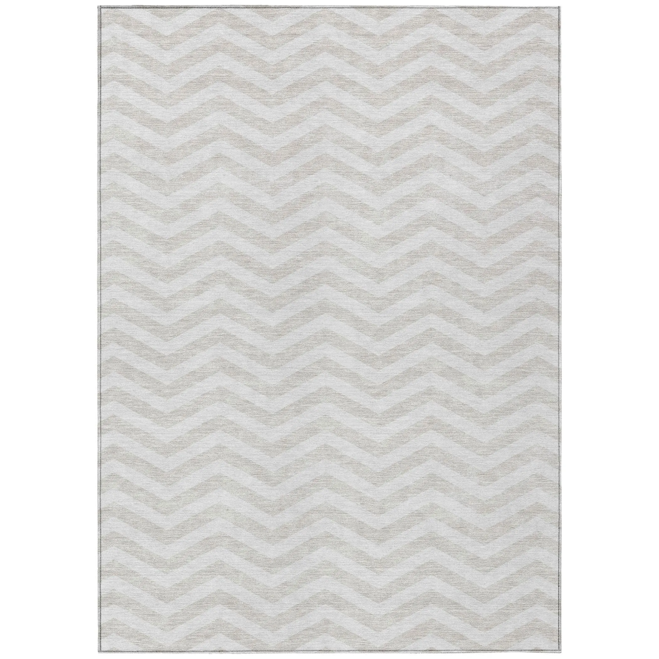 Machine Washable Indoor/ Outdoor Chantille Chevron Stripe Rug