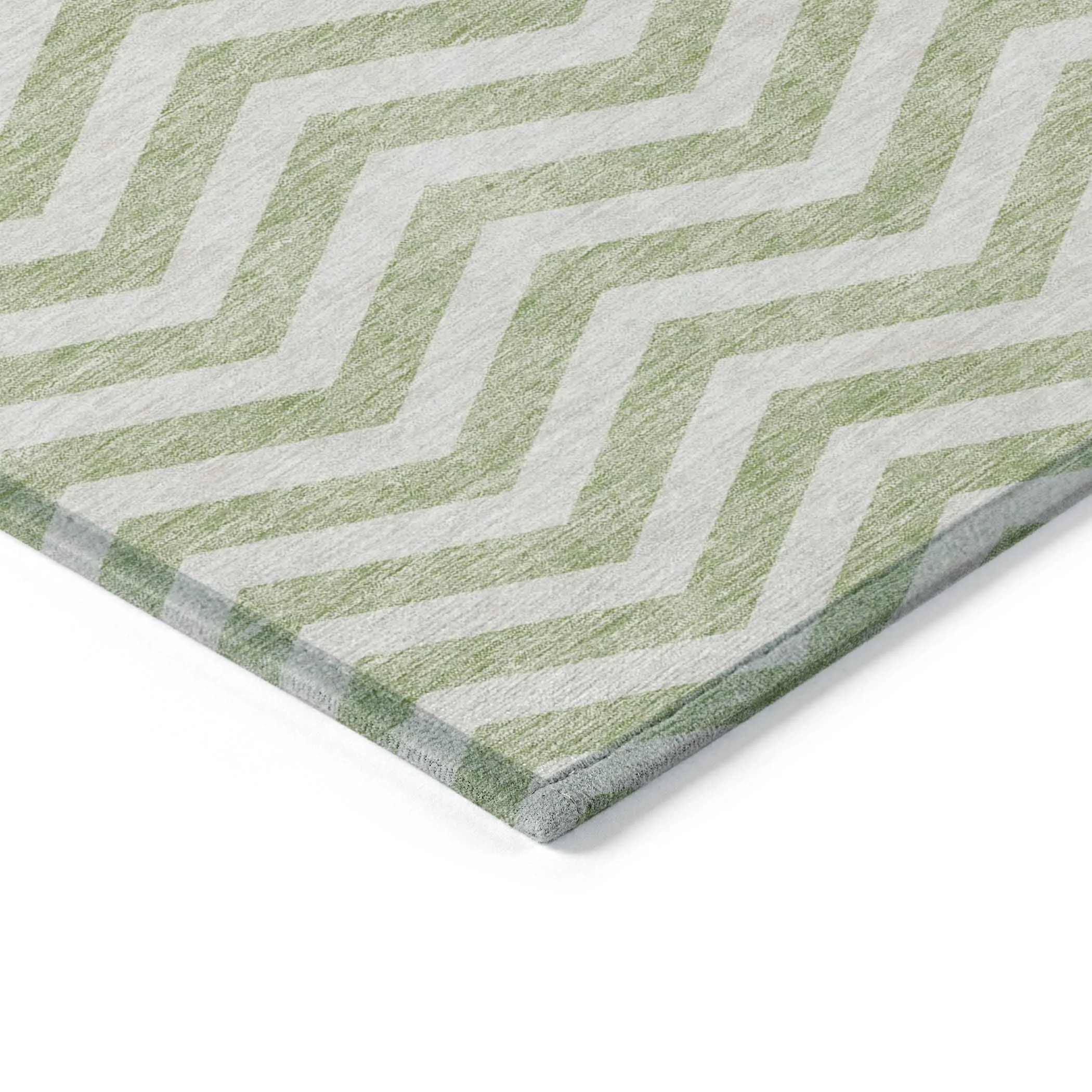 Machine Washable Indoor/ Outdoor Chantille Chevron Stripe Rug