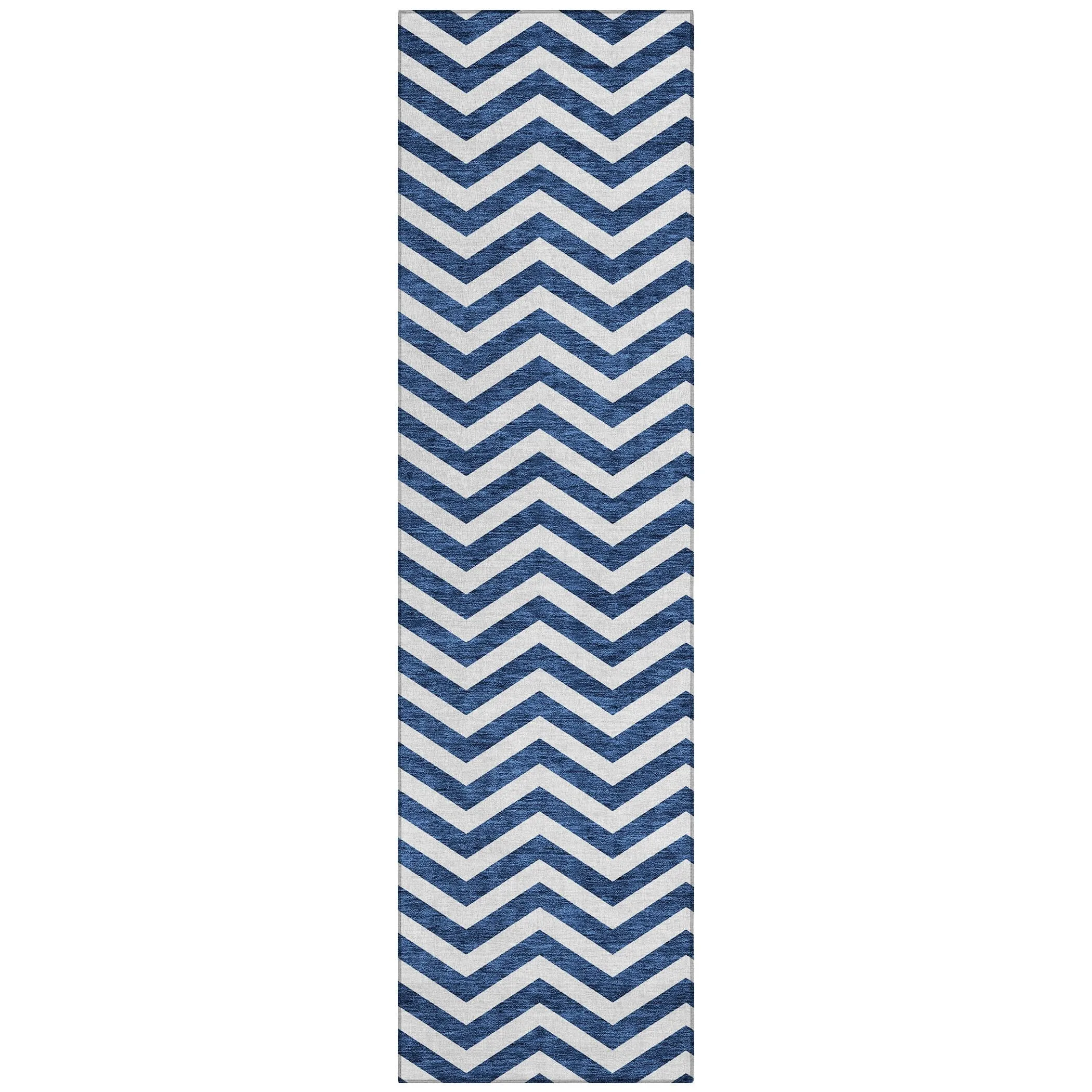 Machine Washable Indoor/ Outdoor Chantille Chevron Stripe Rug