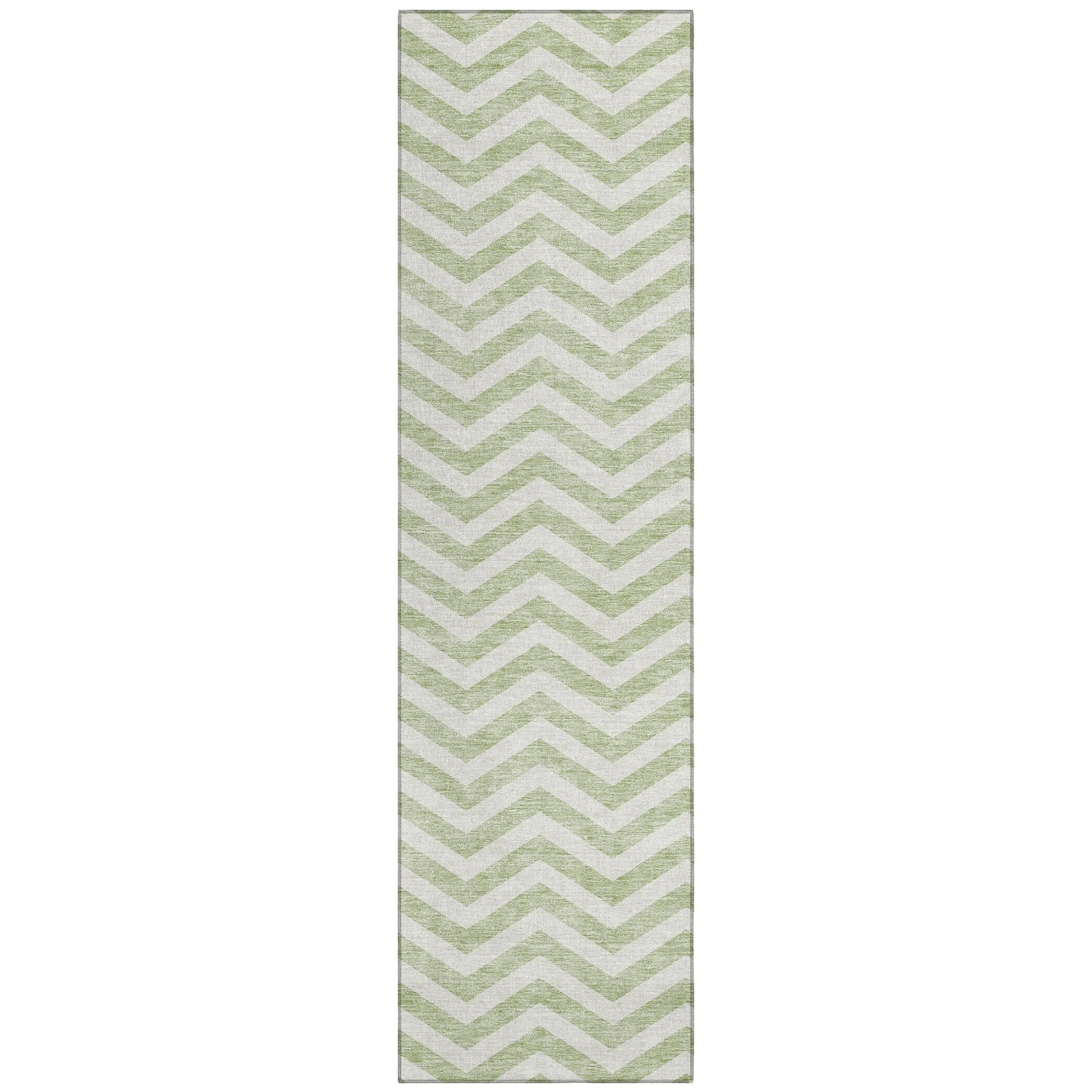 Machine Washable Indoor/ Outdoor Chantille Chevron Stripe Rug