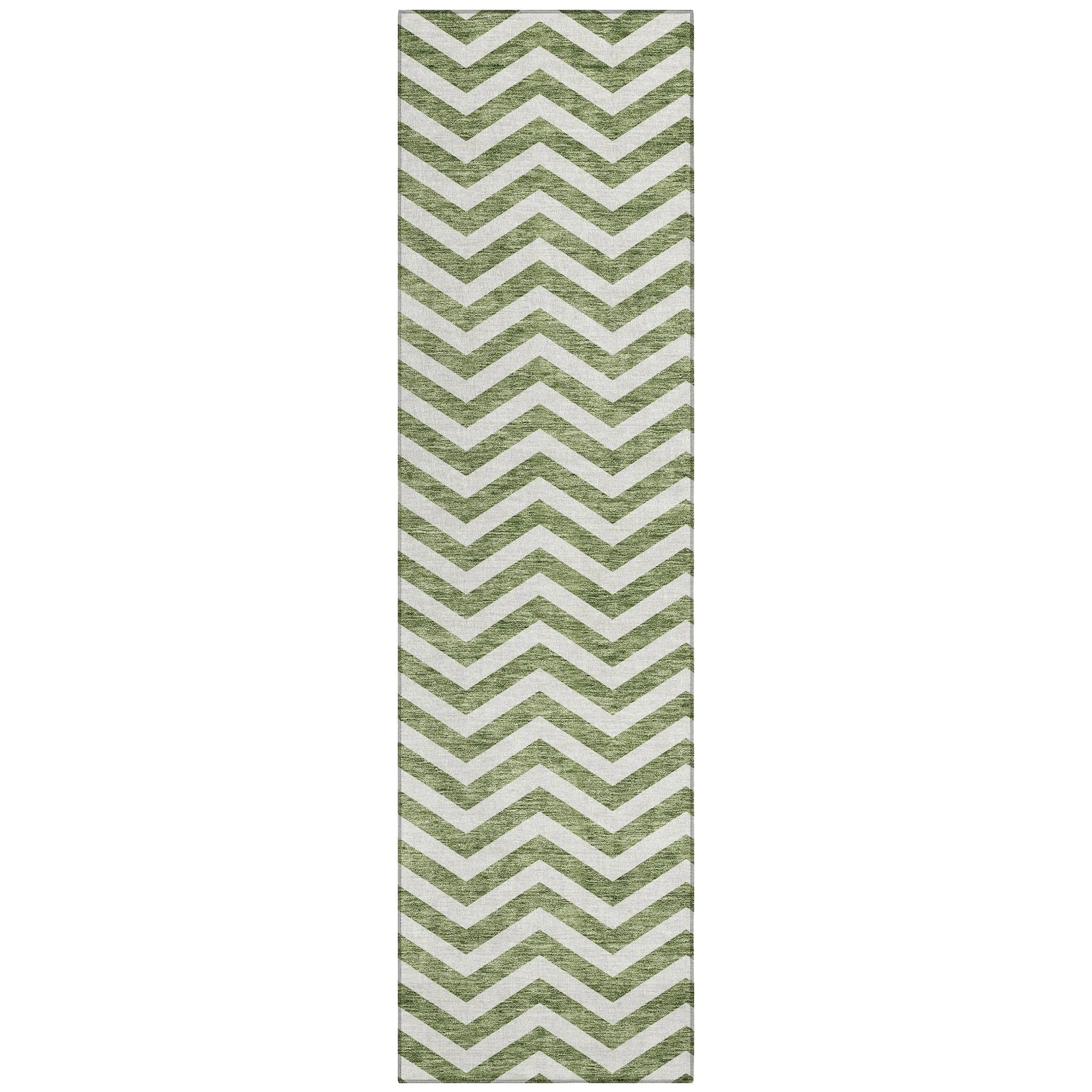 Machine Washable Indoor/ Outdoor Chantille Chevron Stripe Rug