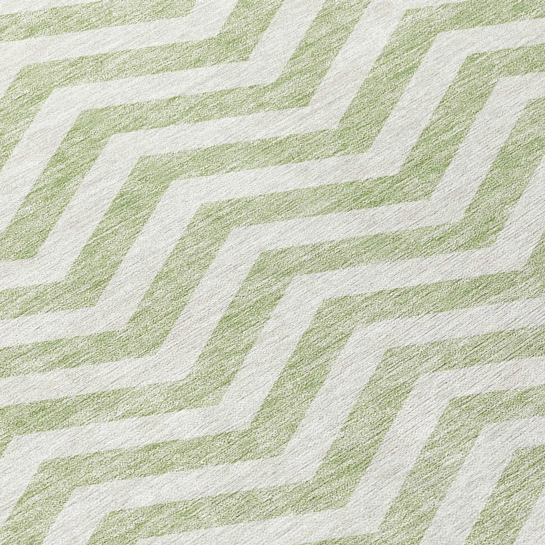 Machine Washable Indoor/ Outdoor Chantille Chevron Stripe Rug