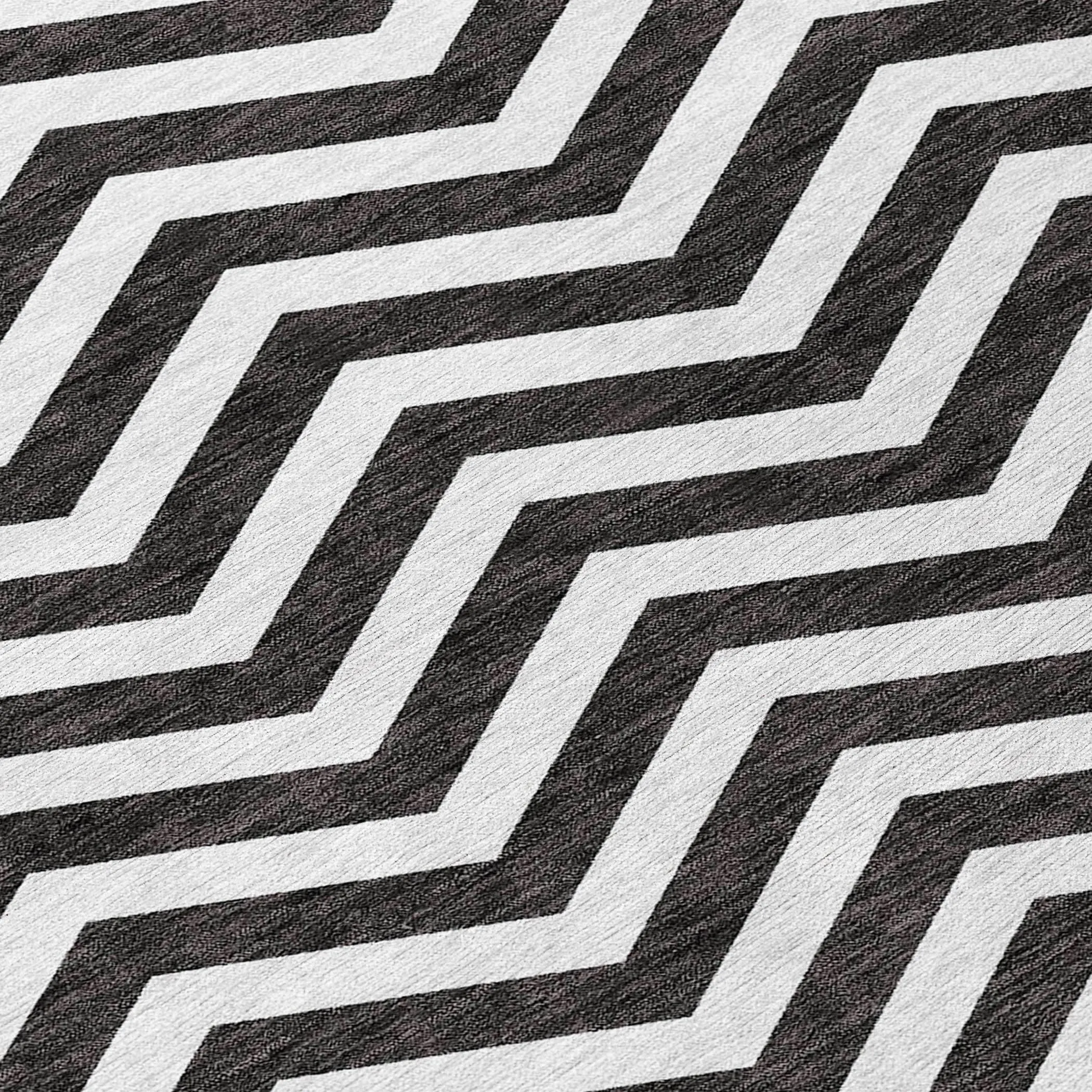Machine Washable Indoor/ Outdoor Chantille Chevron Stripe Rug