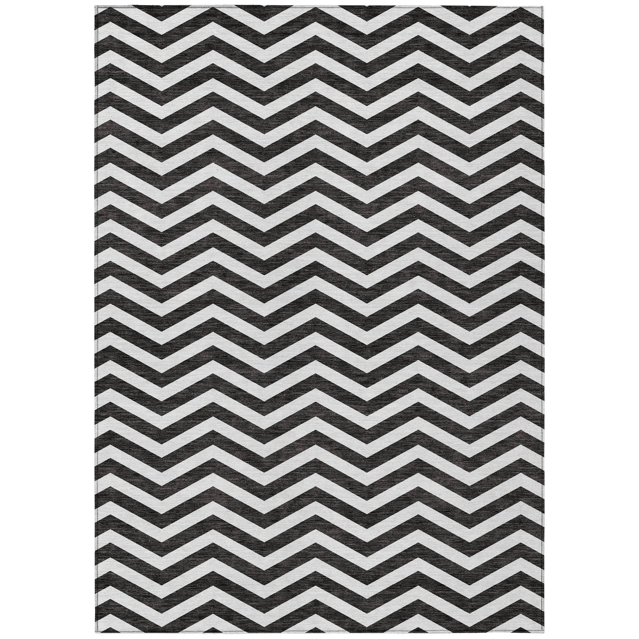 Machine Washable Indoor/ Outdoor Chantille Chevron Stripe Rug