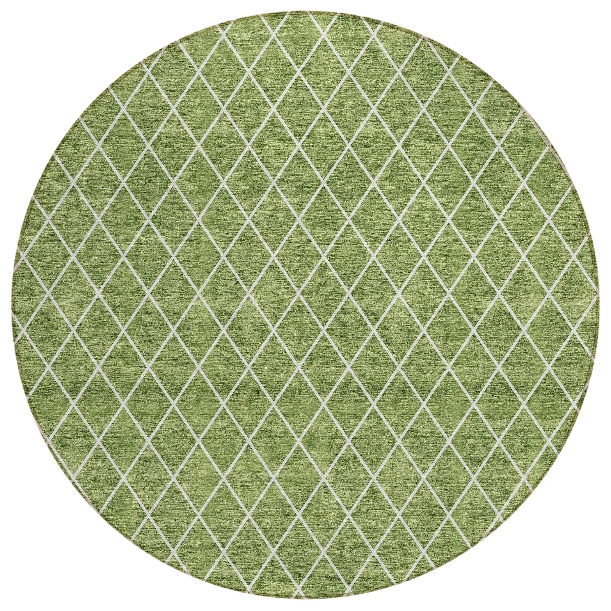 Machine Washable Indoor/ Outdoor Chantille Diamond Trellis Rug