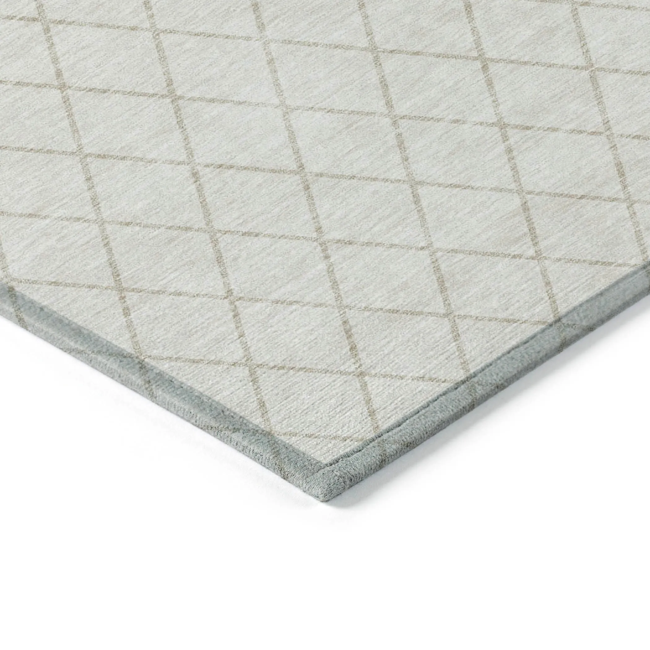 Machine Washable Indoor/ Outdoor Chantille Diamond Trellis Rug