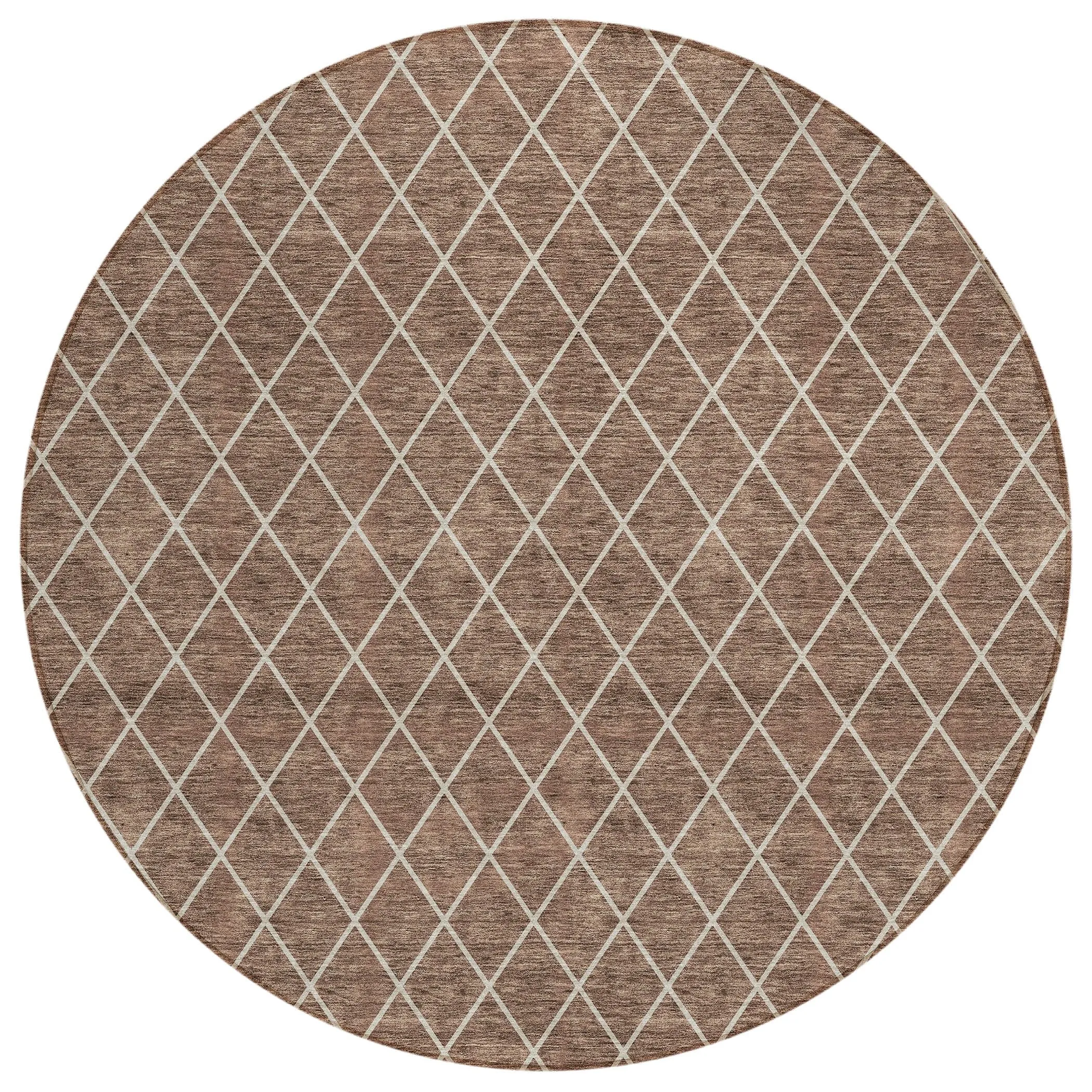 Machine Washable Indoor/ Outdoor Chantille Diamond Trellis Rug