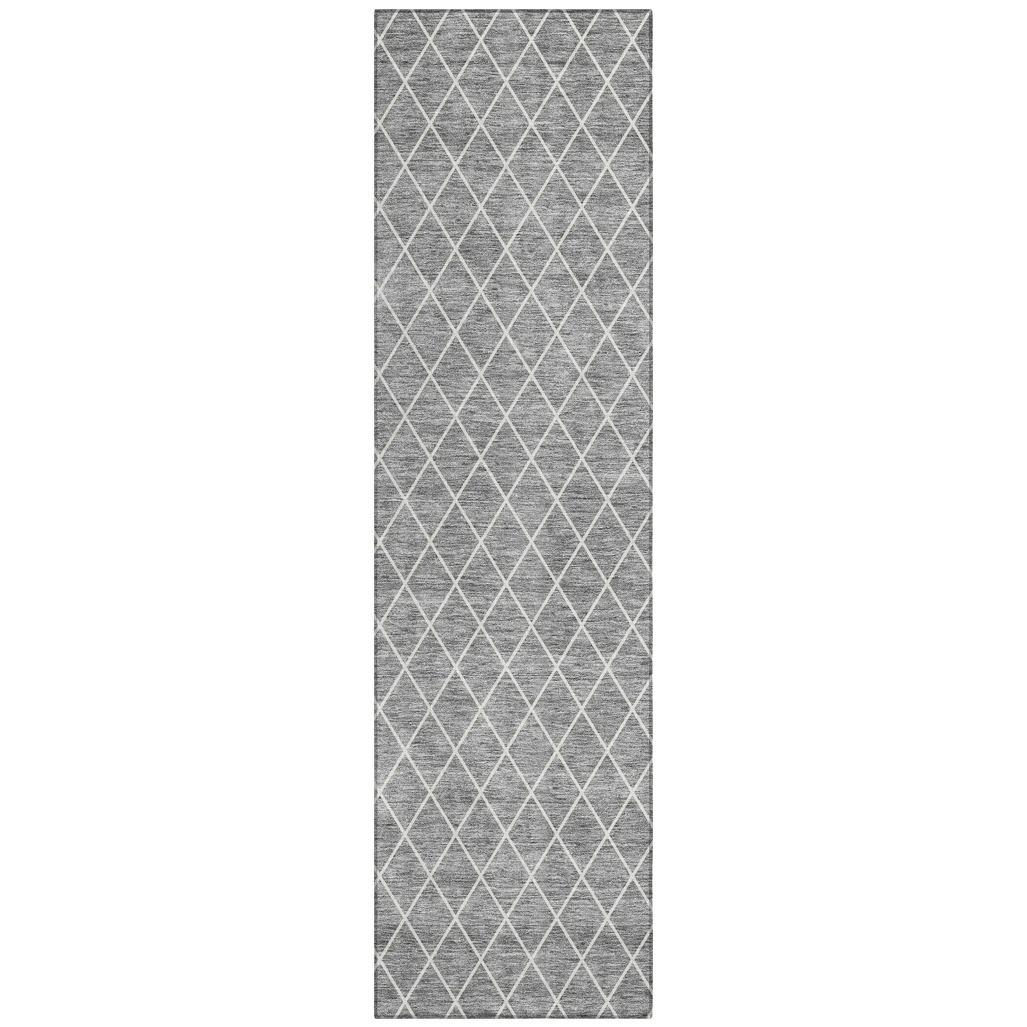 Machine Washable Indoor/ Outdoor Chantille Diamond Trellis Rug