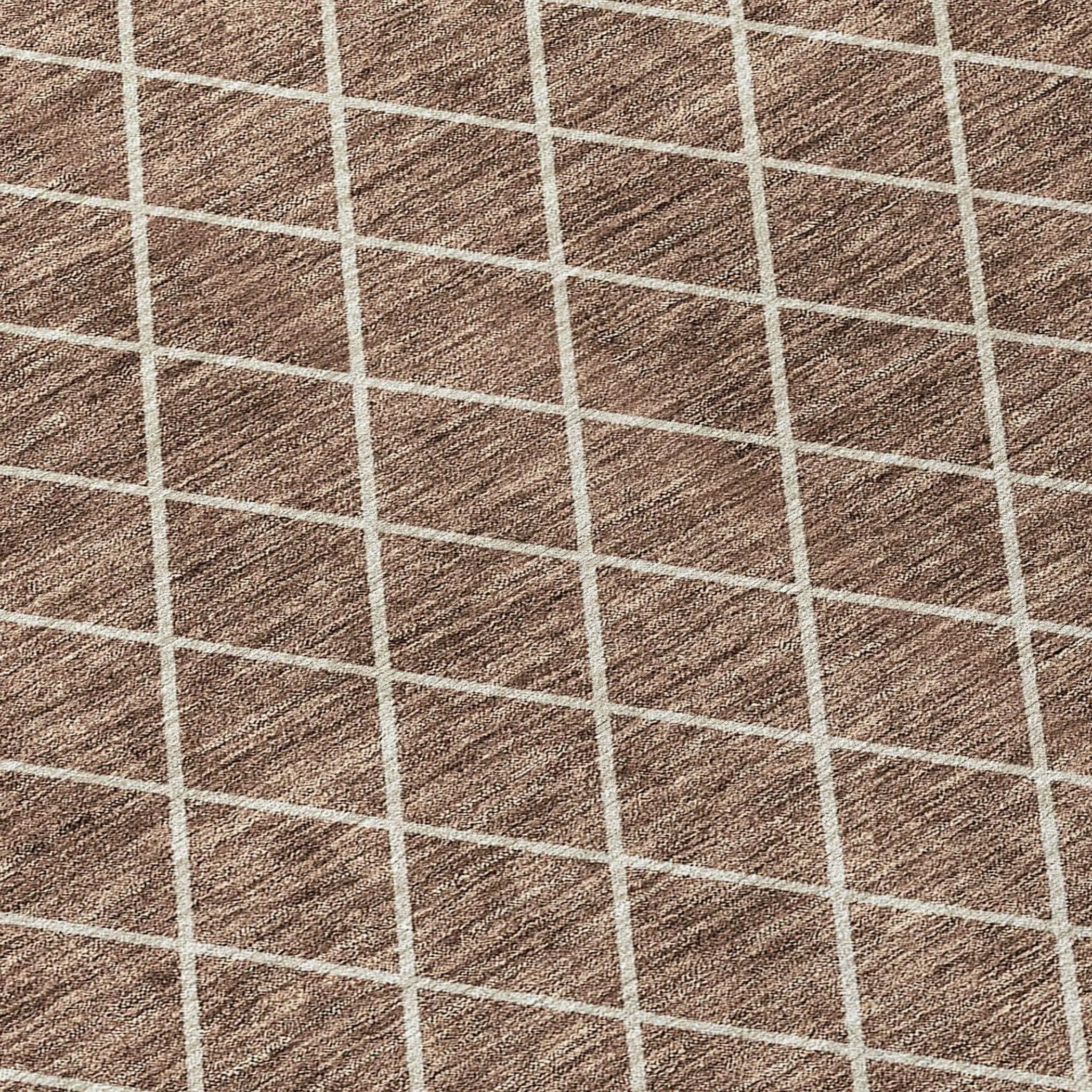 Machine Washable Indoor/ Outdoor Chantille Diamond Trellis Rug