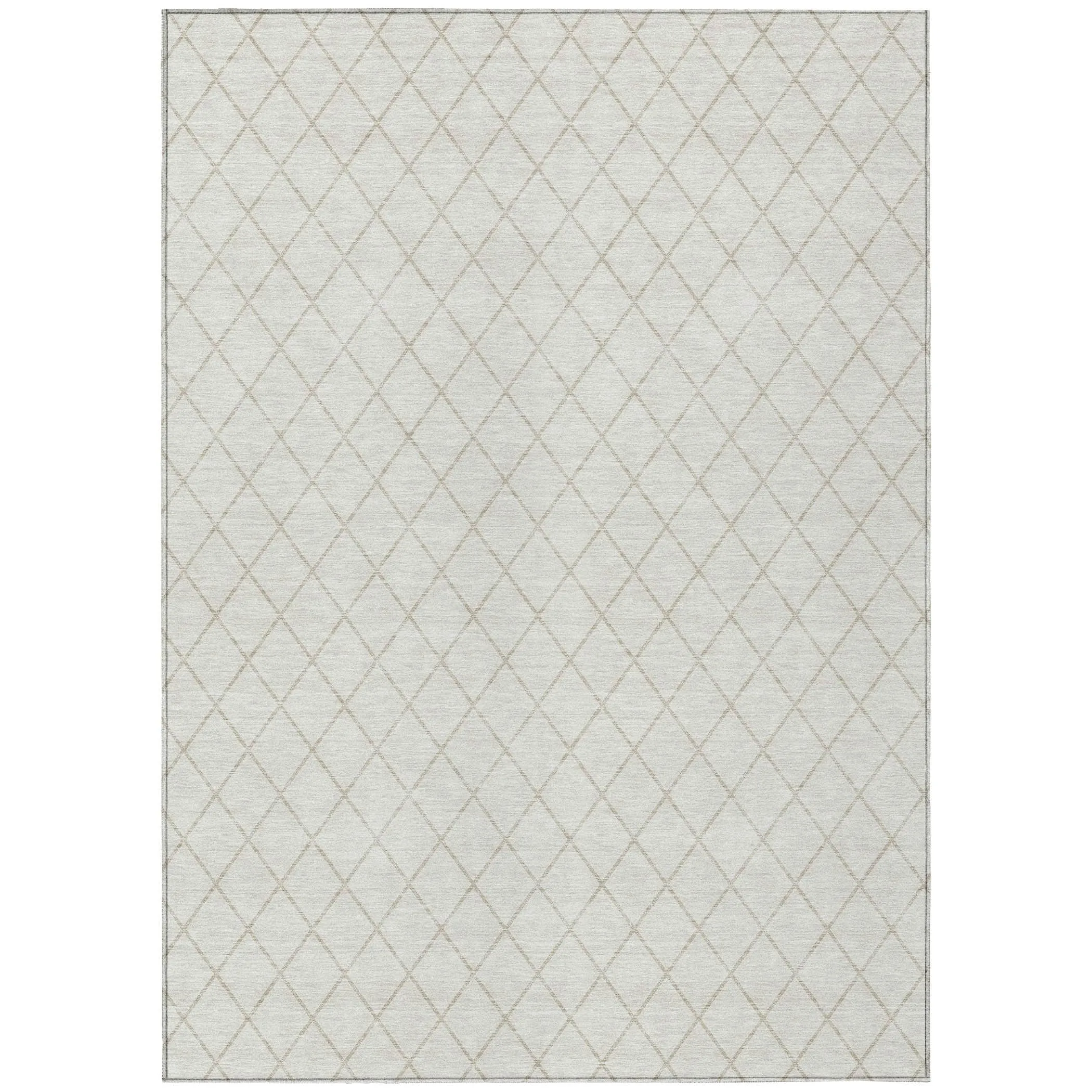 Machine Washable Indoor/ Outdoor Chantille Diamond Trellis Rug