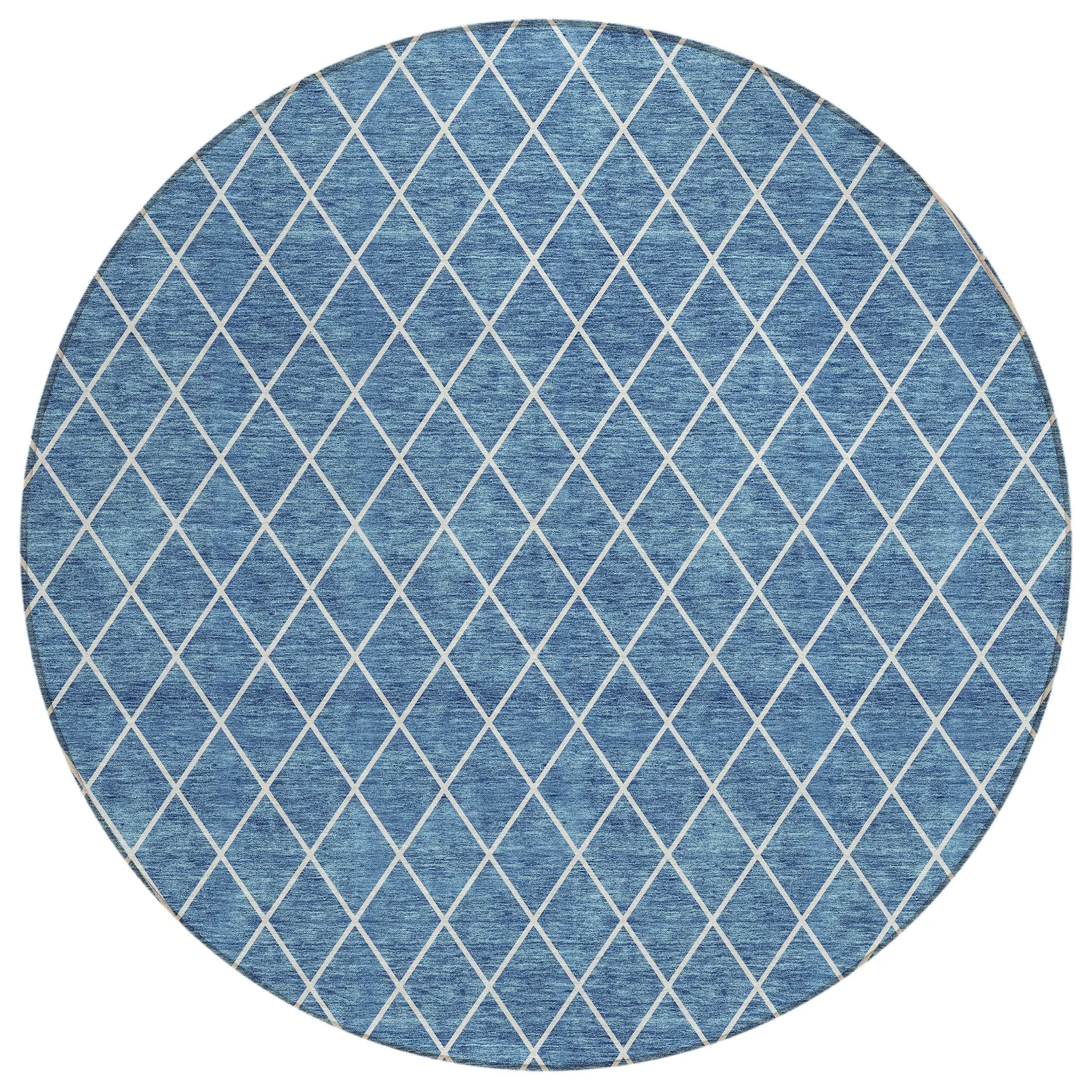 Machine Washable Indoor/ Outdoor Chantille Diamond Trellis Rug