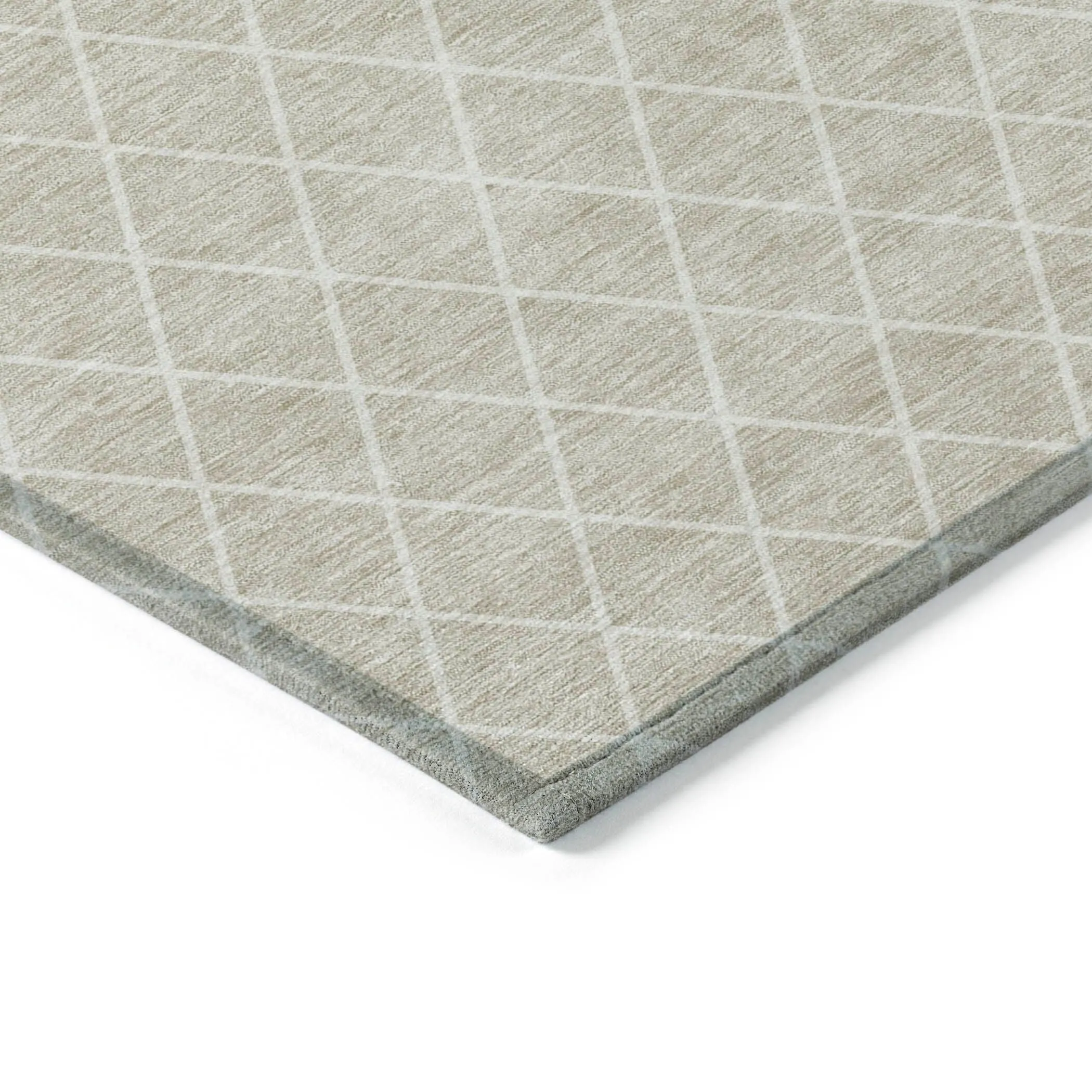Machine Washable Indoor/ Outdoor Chantille Diamond Trellis Rug