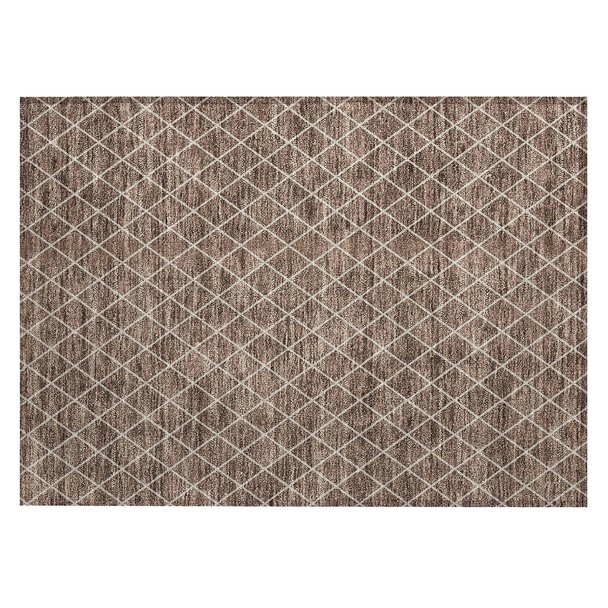 Machine Washable Indoor/ Outdoor Chantille Diamond Trellis Rug