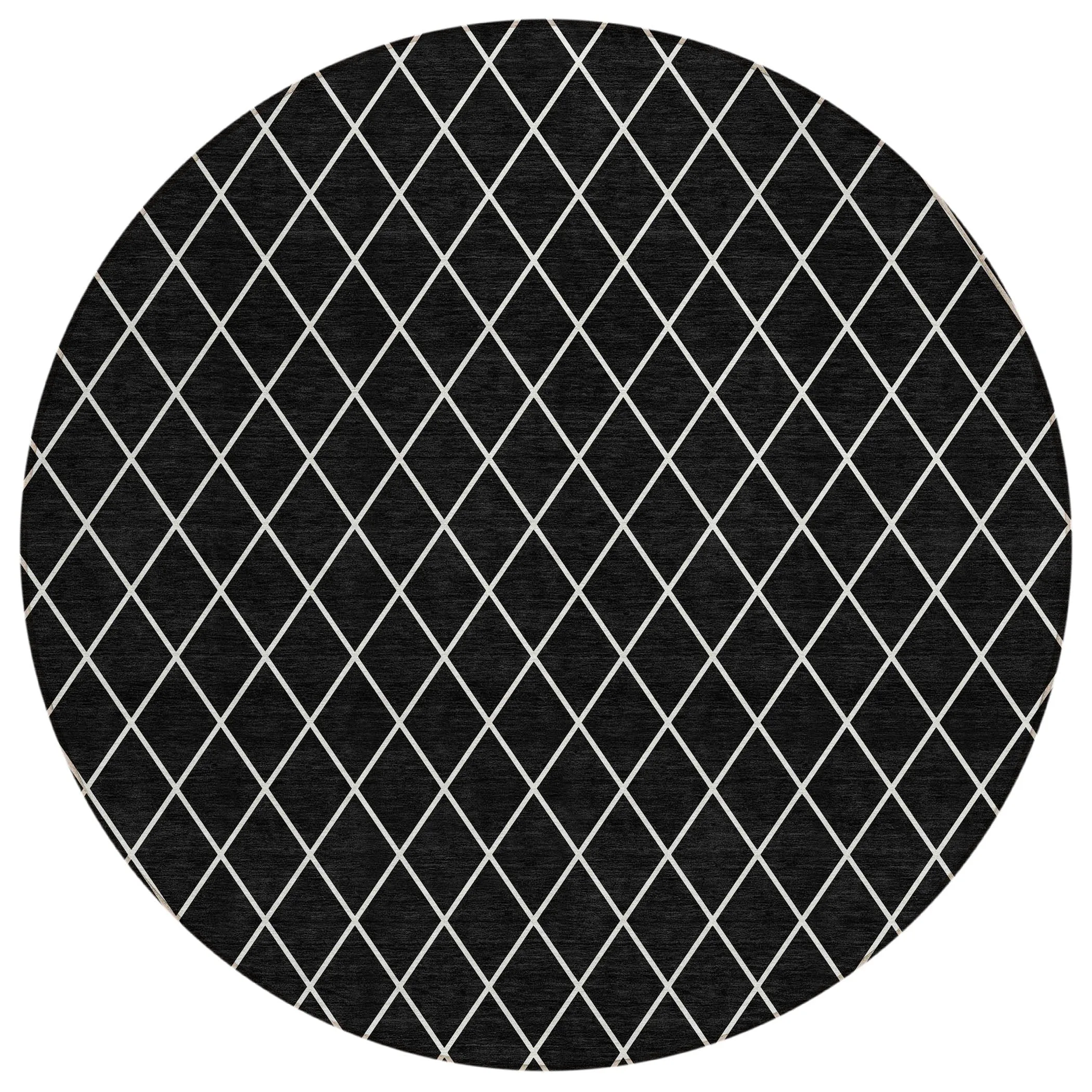 Machine Washable Indoor/ Outdoor Chantille Diamond Trellis Rug