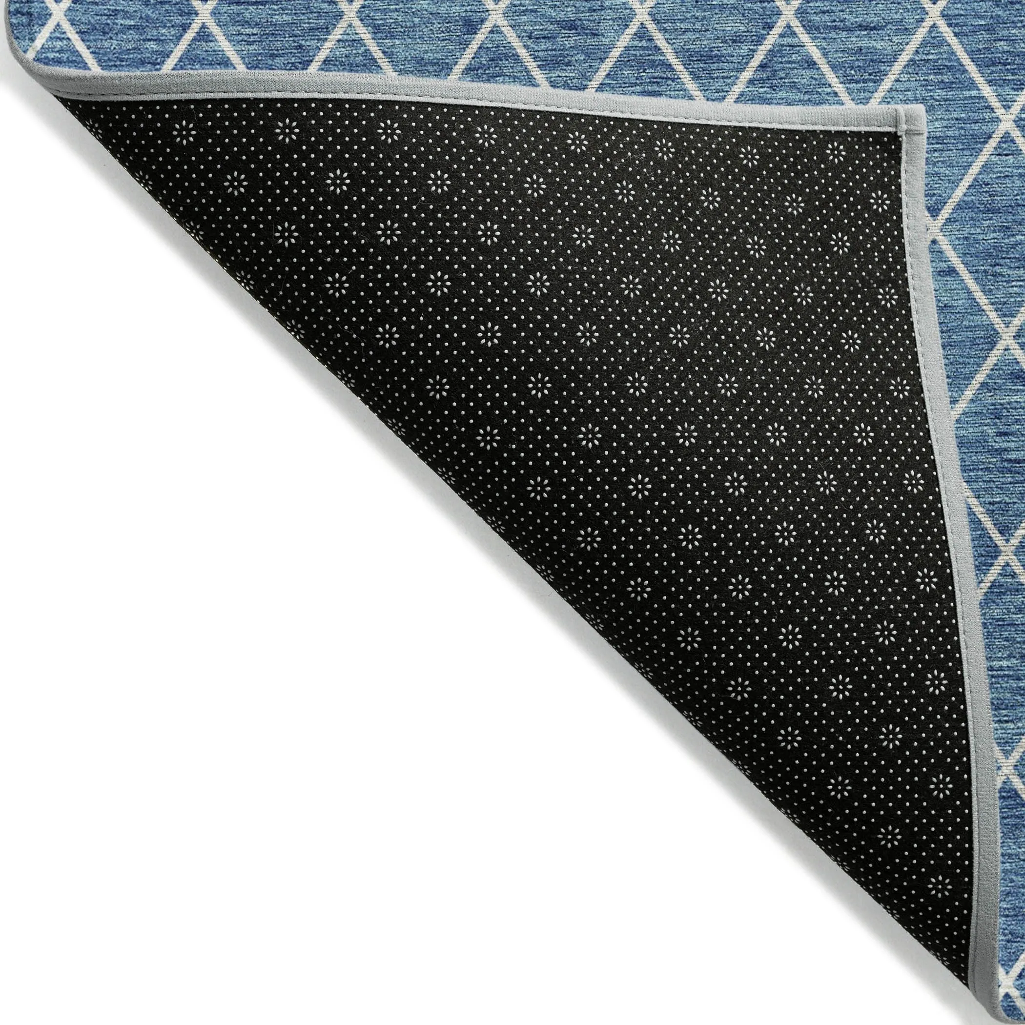 Machine Washable Indoor/ Outdoor Chantille Diamond Trellis Rug