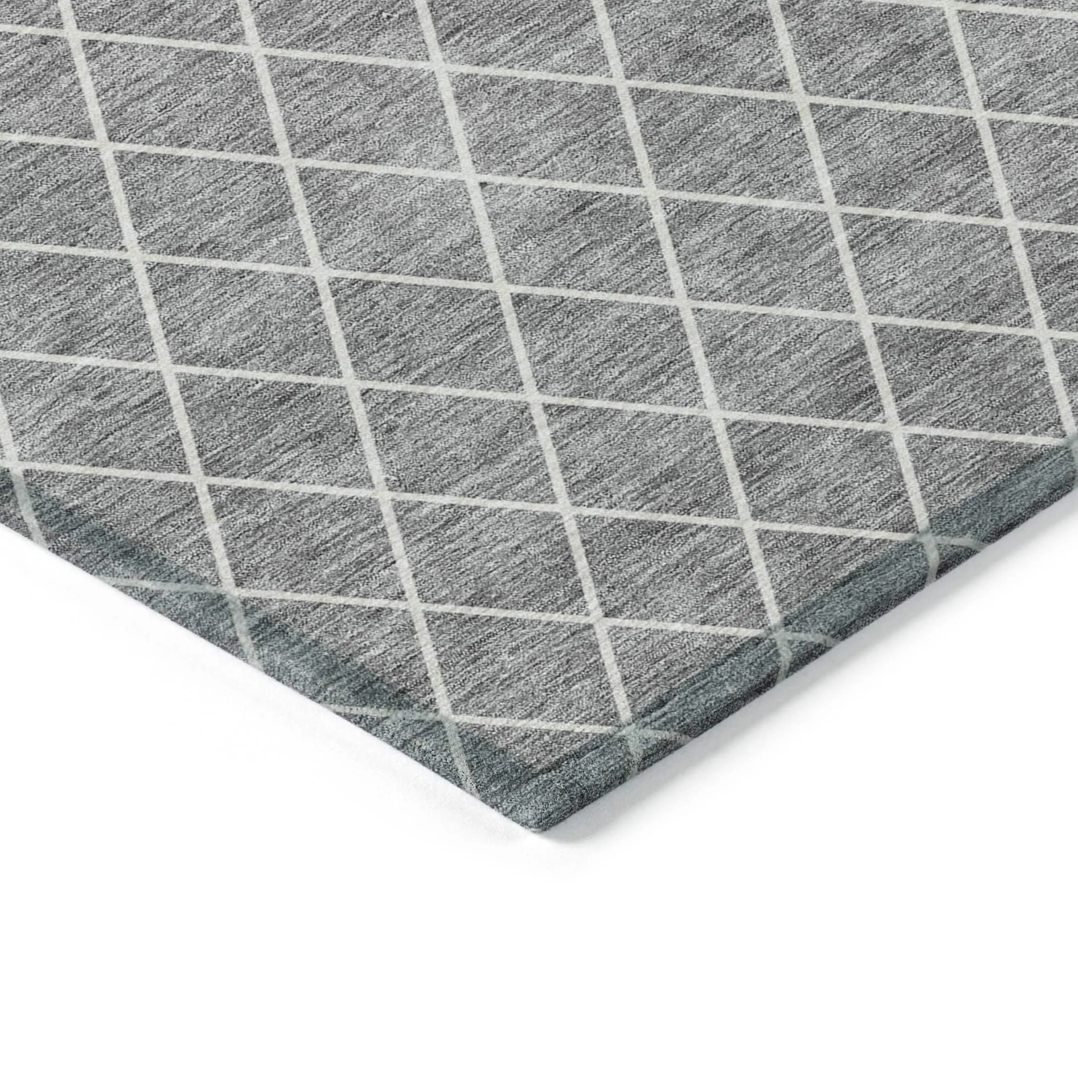 Machine Washable Indoor/ Outdoor Chantille Diamond Trellis Rug