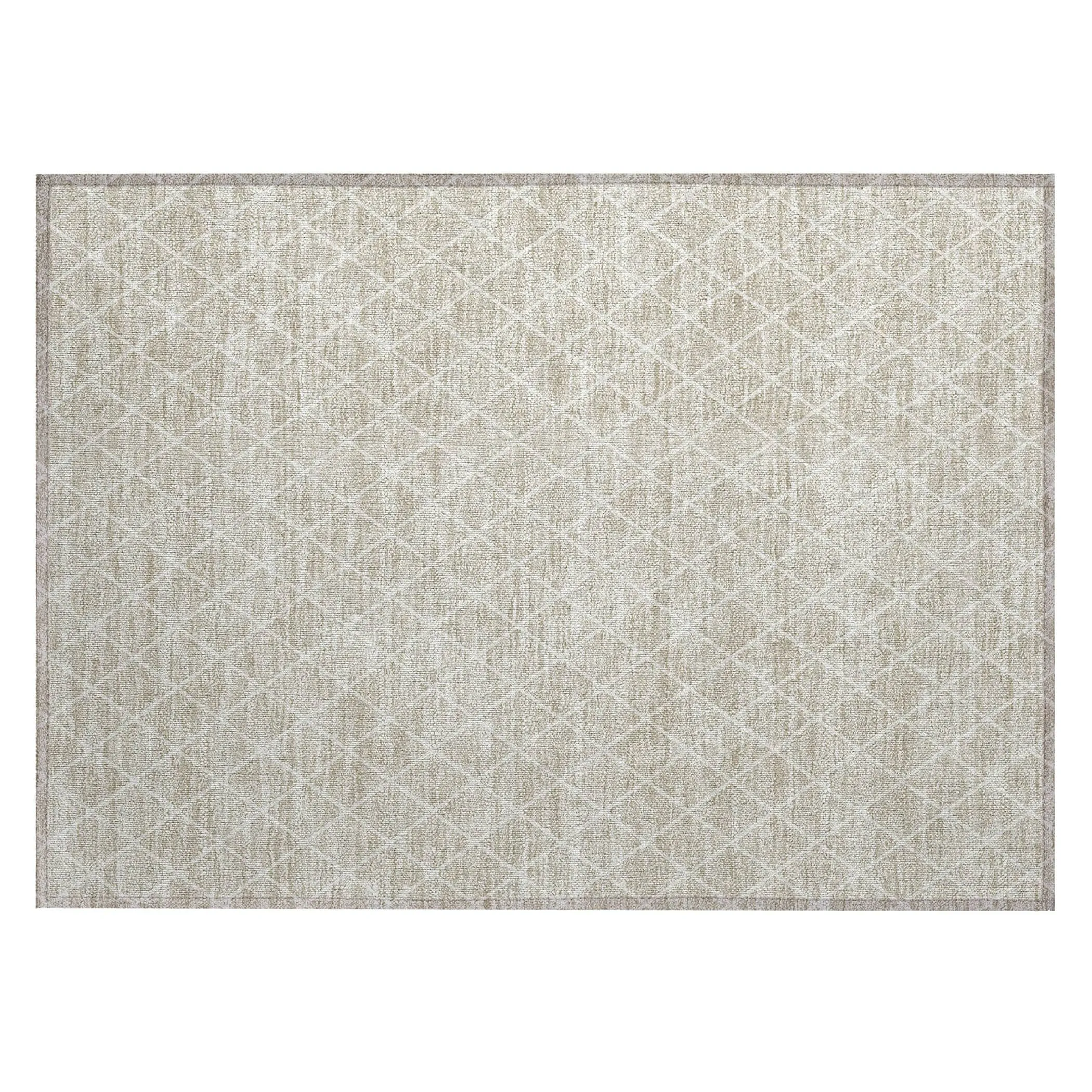 Machine Washable Indoor/ Outdoor Chantille Diamond Trellis Rug