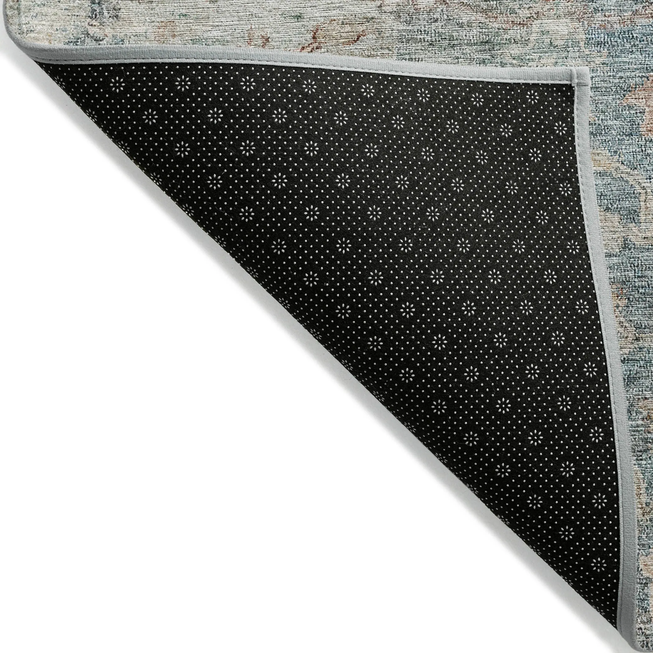 Machine Washable Indoor/ Outdoor Chantille Distressed Traditional Rug