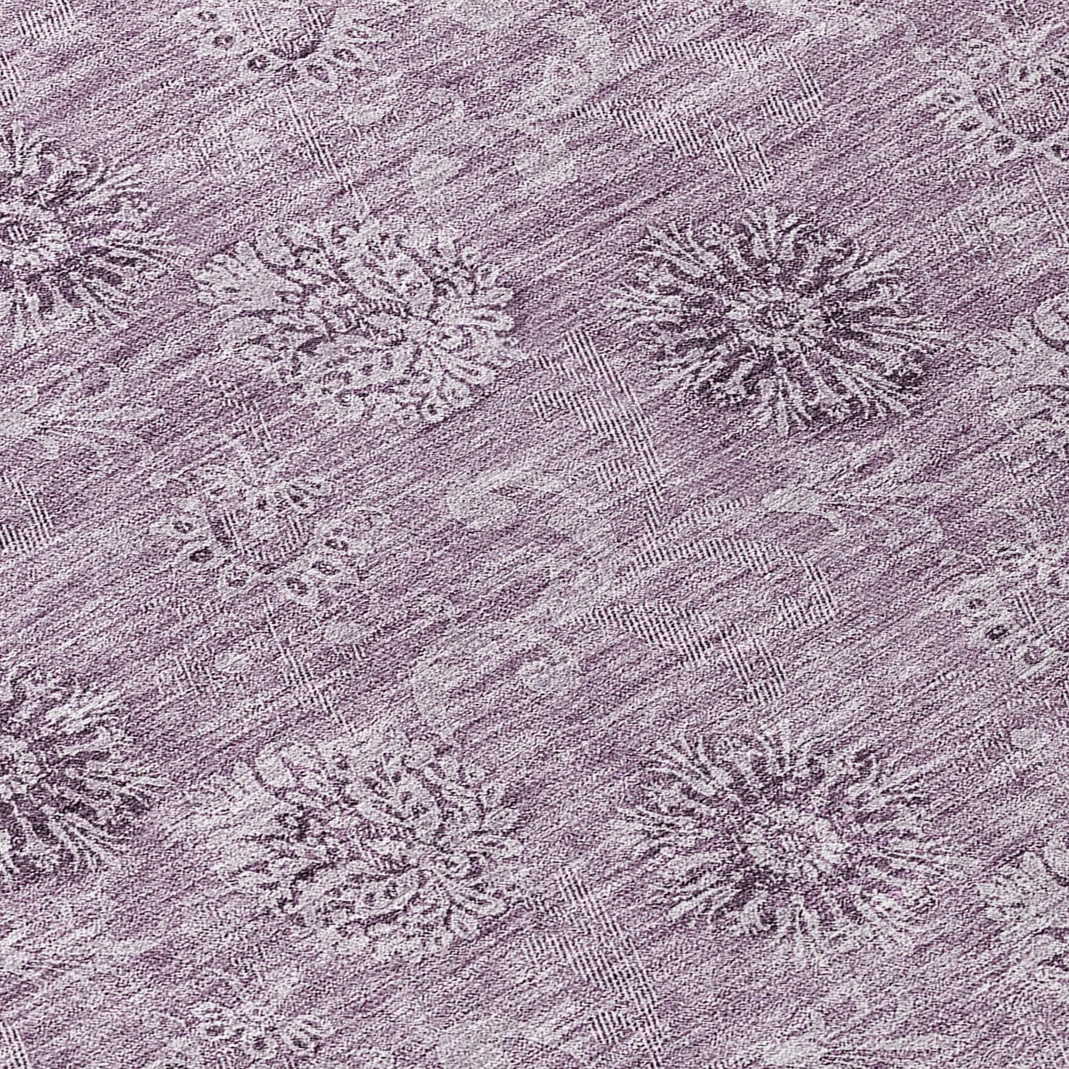 Machine Washable Indoor/ Outdoor Chantille Floral Burst Rug