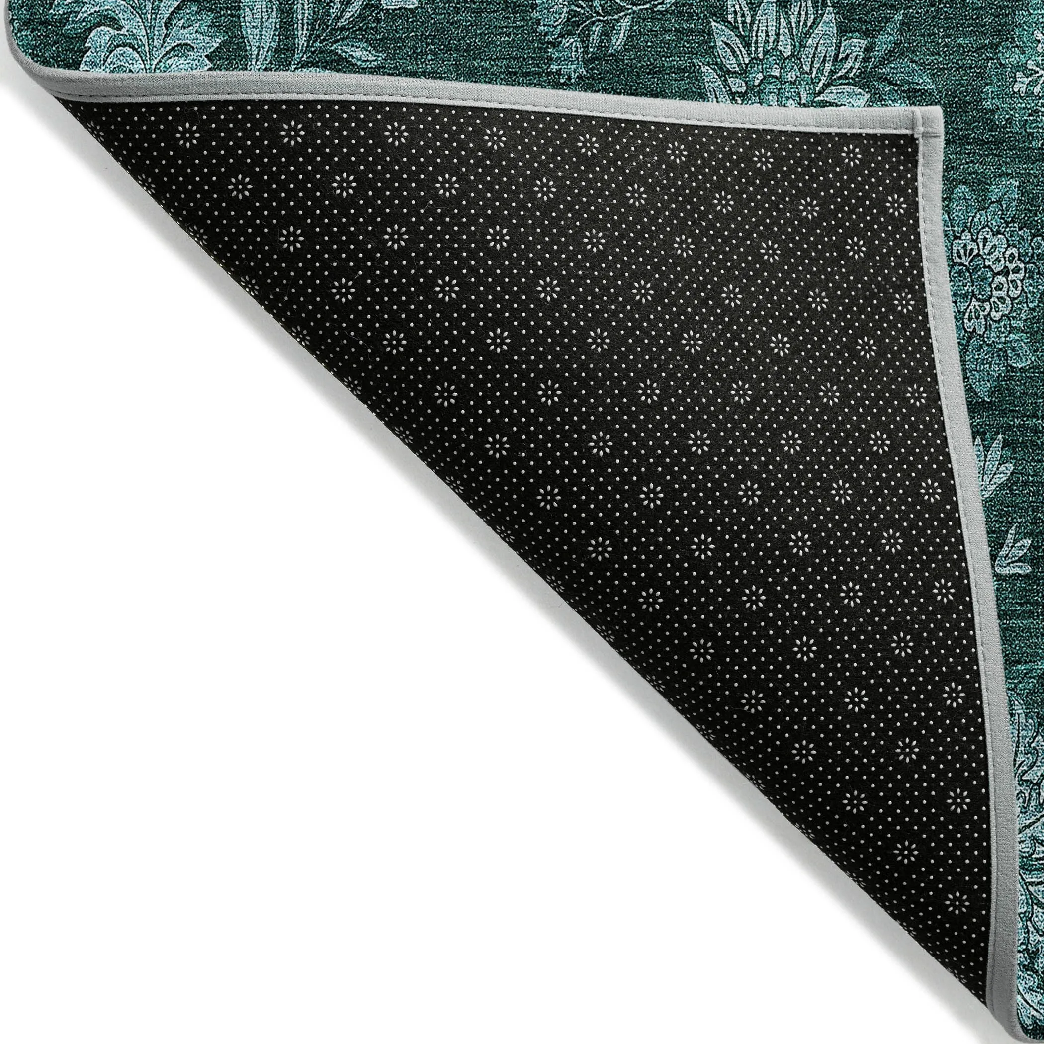 Machine Washable Indoor/ Outdoor Chantille Floral Farmhouse Rug