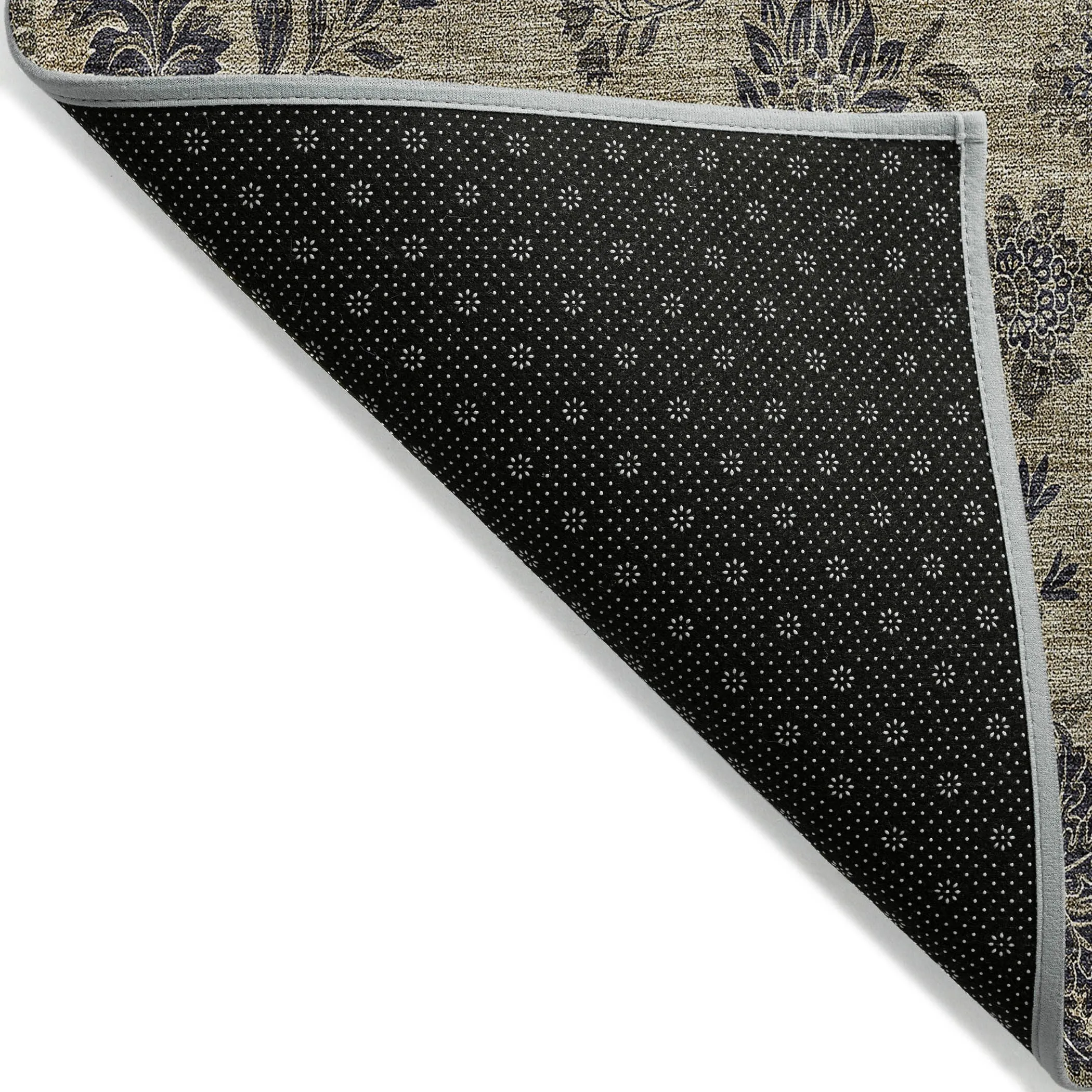 Machine Washable Indoor/ Outdoor Chantille Floral Farmhouse Rug