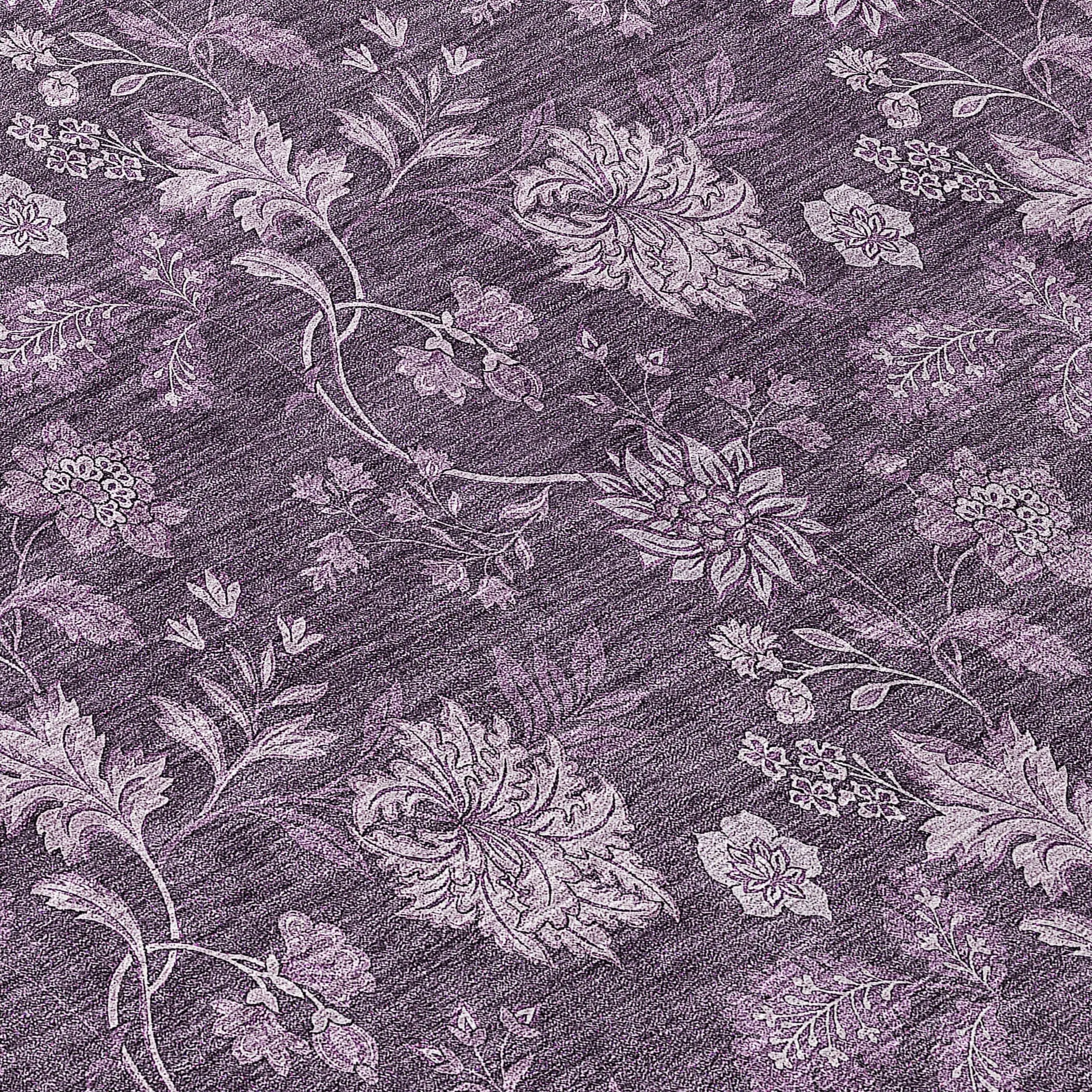 Machine Washable Indoor/ Outdoor Chantille Floral Farmhouse Rug