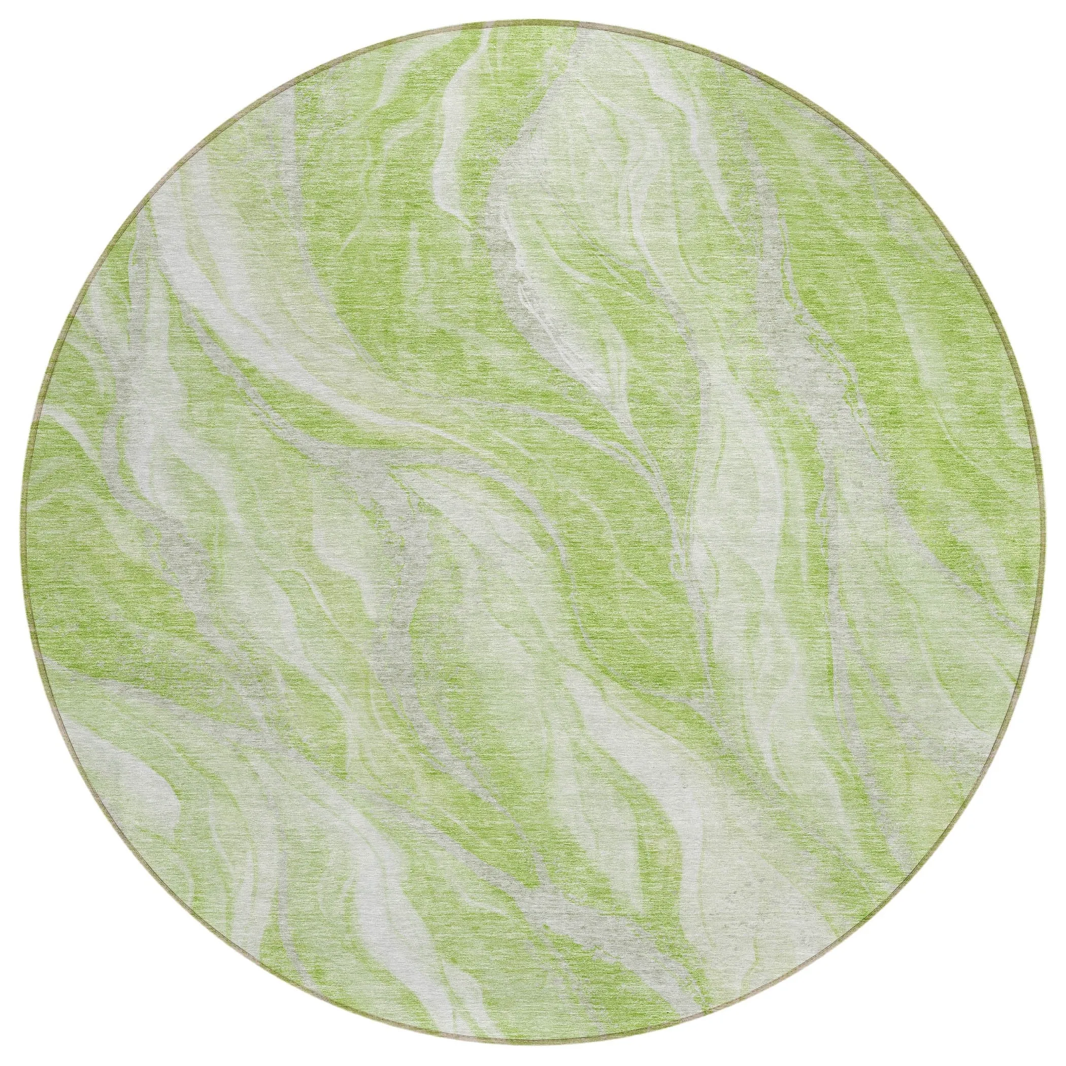 Machine Washable Indoor/ Outdoor Chantille Moden Waves Rug