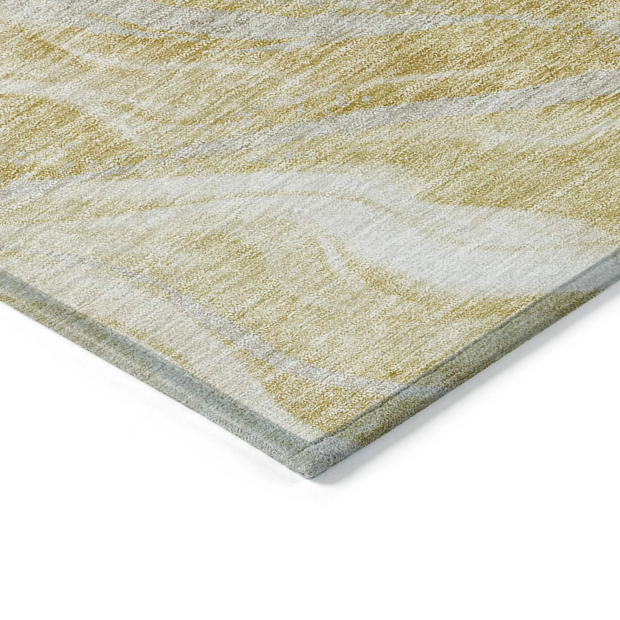Machine Washable Indoor/ Outdoor Chantille Moden Waves Rug