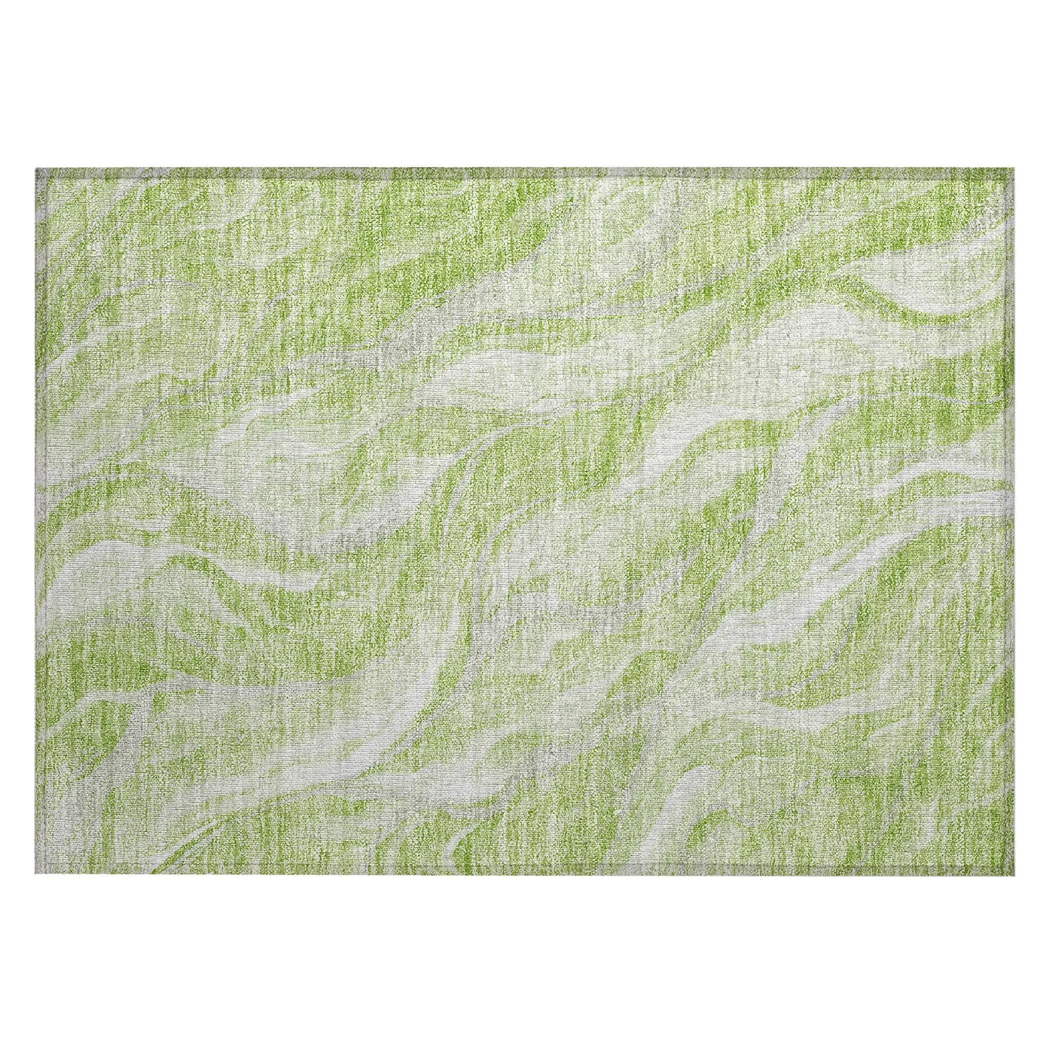 Machine Washable Indoor/ Outdoor Chantille Moden Waves Rug