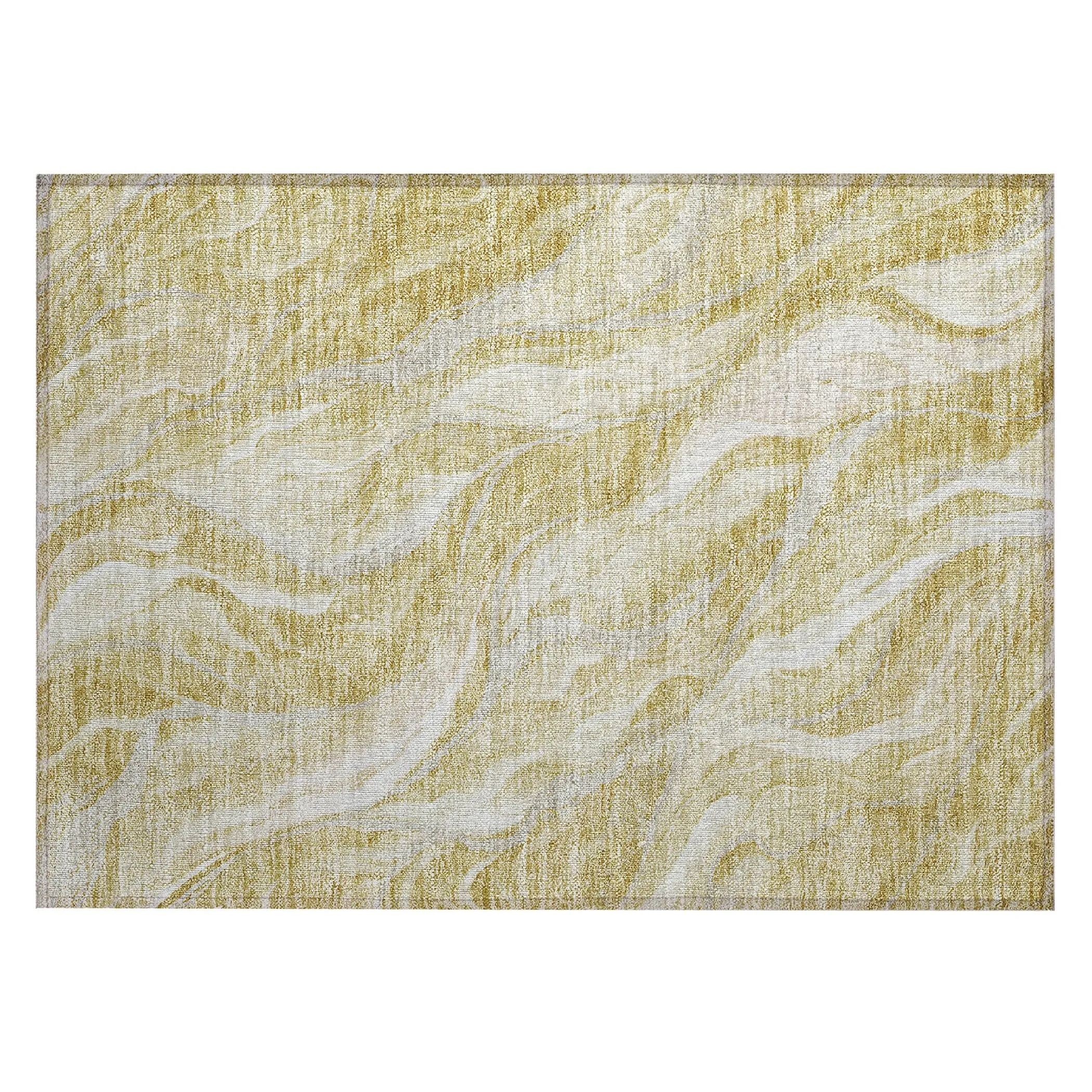 Machine Washable Indoor/ Outdoor Chantille Moden Waves Rug