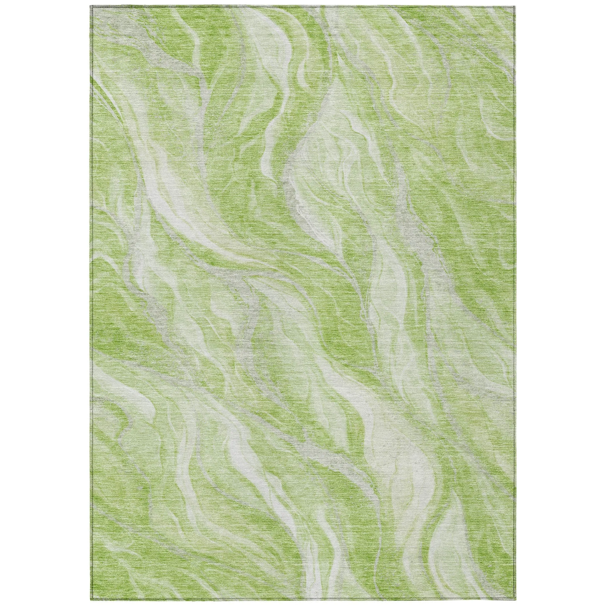 Machine Washable Indoor/ Outdoor Chantille Moden Waves Rug