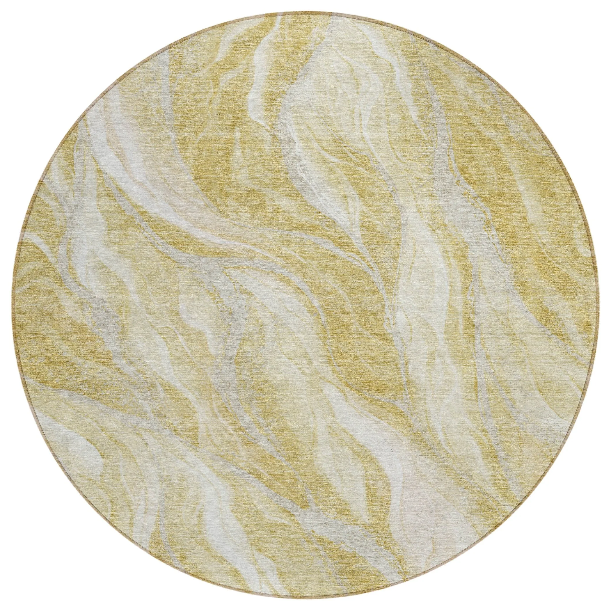 Machine Washable Indoor/ Outdoor Chantille Moden Waves Rug
