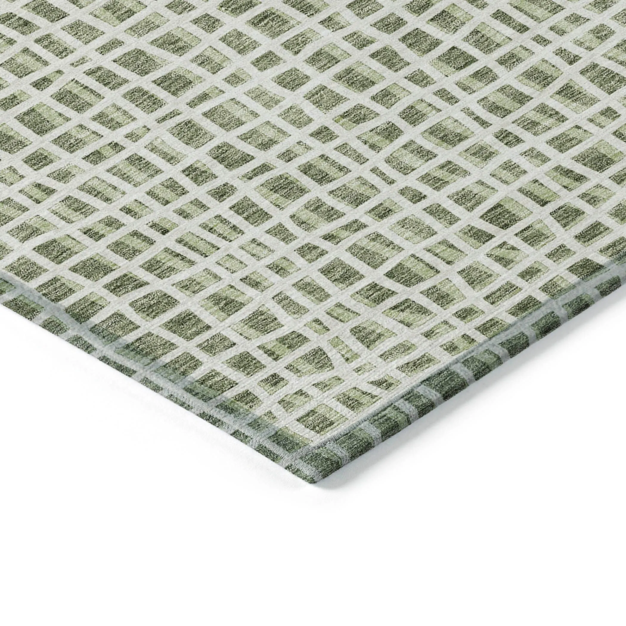 Machine Washable Indoor/ Outdoor Chantille Modern Abstract Rug