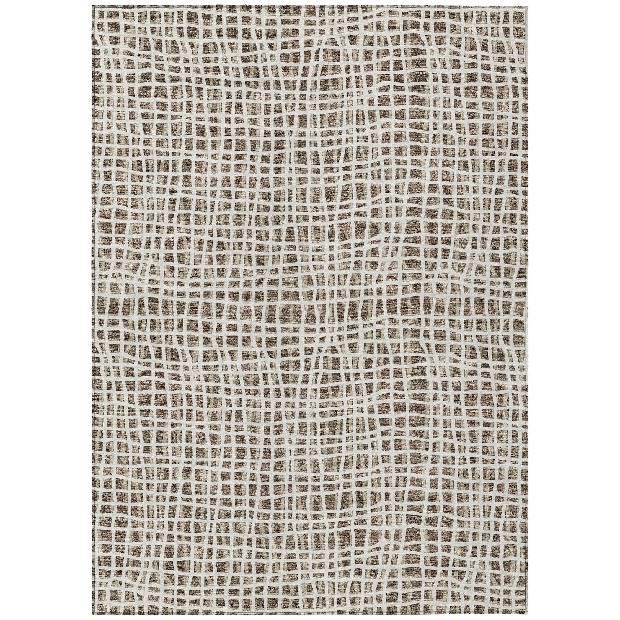 Machine Washable Indoor/ Outdoor Chantille Modern Abstract Rug