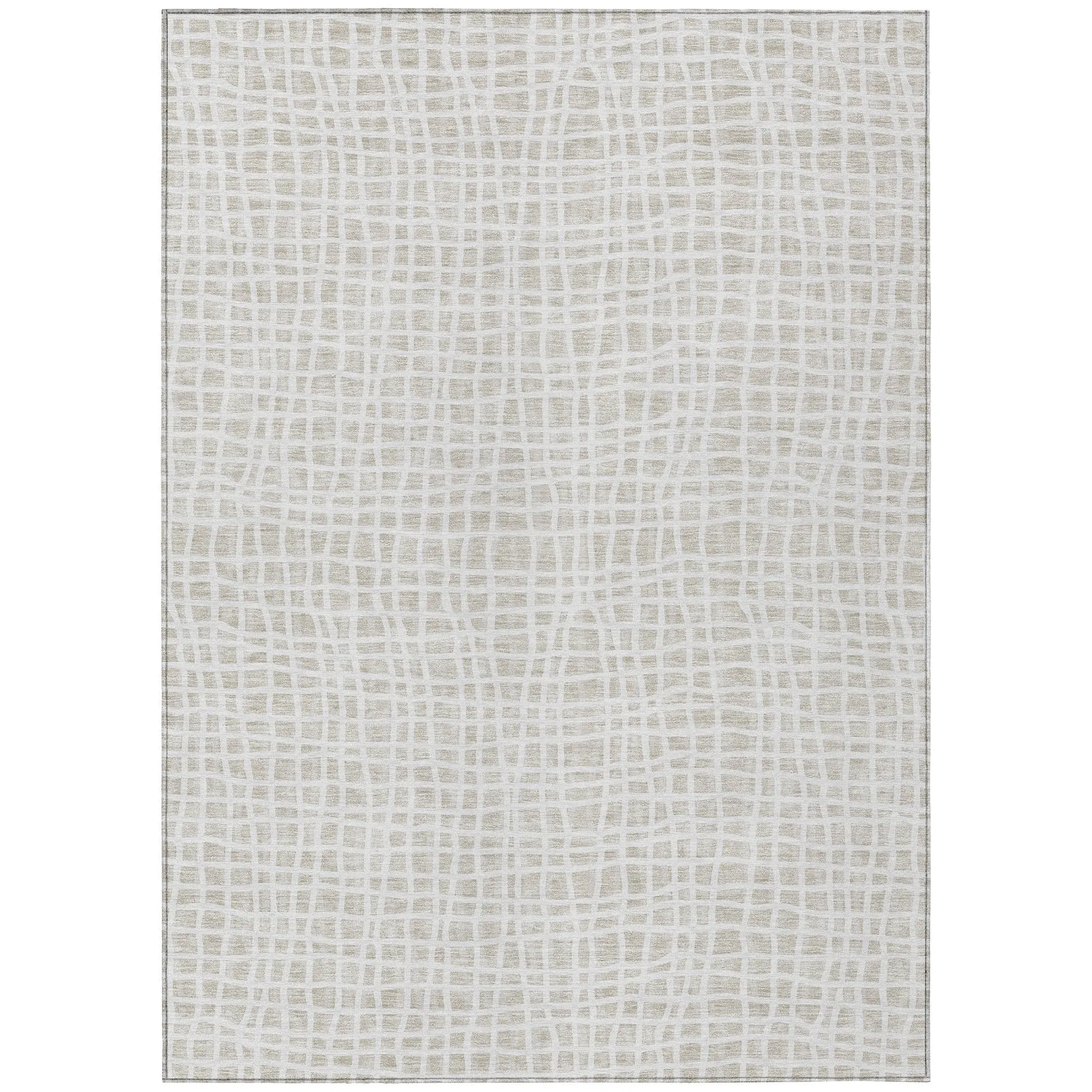 Machine Washable Indoor/ Outdoor Chantille Modern Abstract Rug