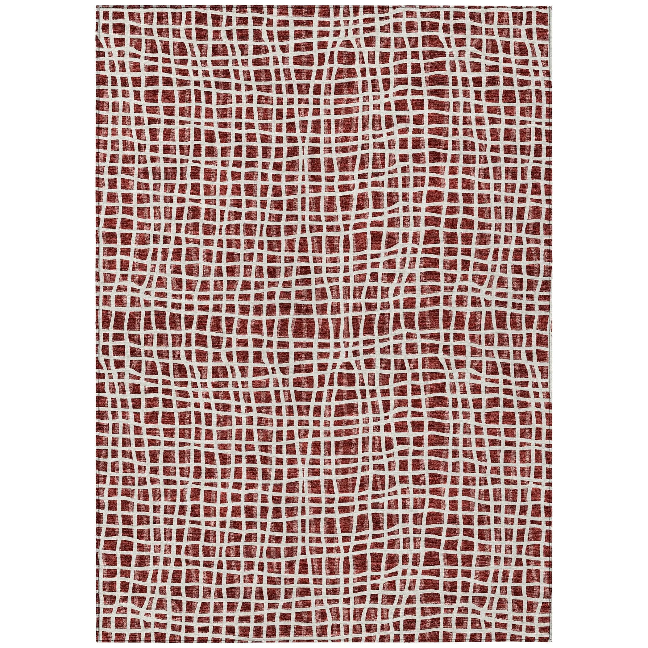 Machine Washable Indoor/ Outdoor Chantille Modern Abstract Rug